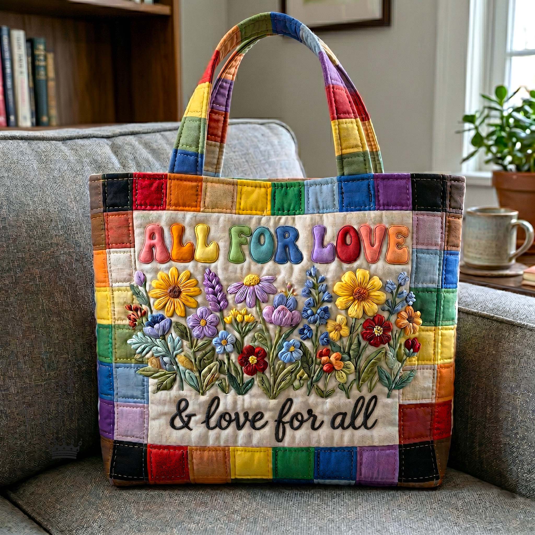 Rainbow Pride Quilted Tote Bag GFTOTP18572