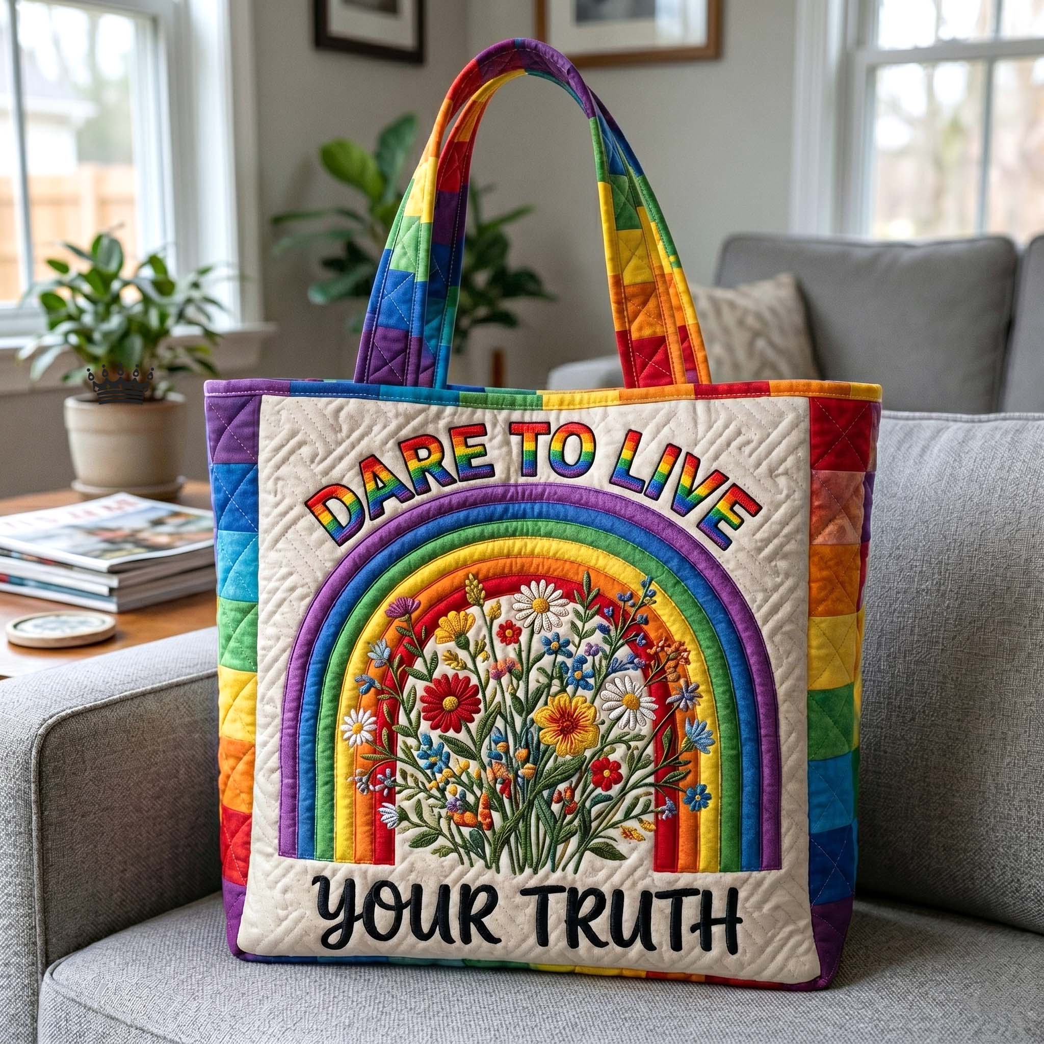 Rainbow Pride Quilted Tote Bag GFTOTP18574