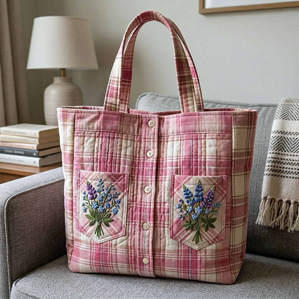 Vintage Floral Quilted Tote Bag GFTOTP18642