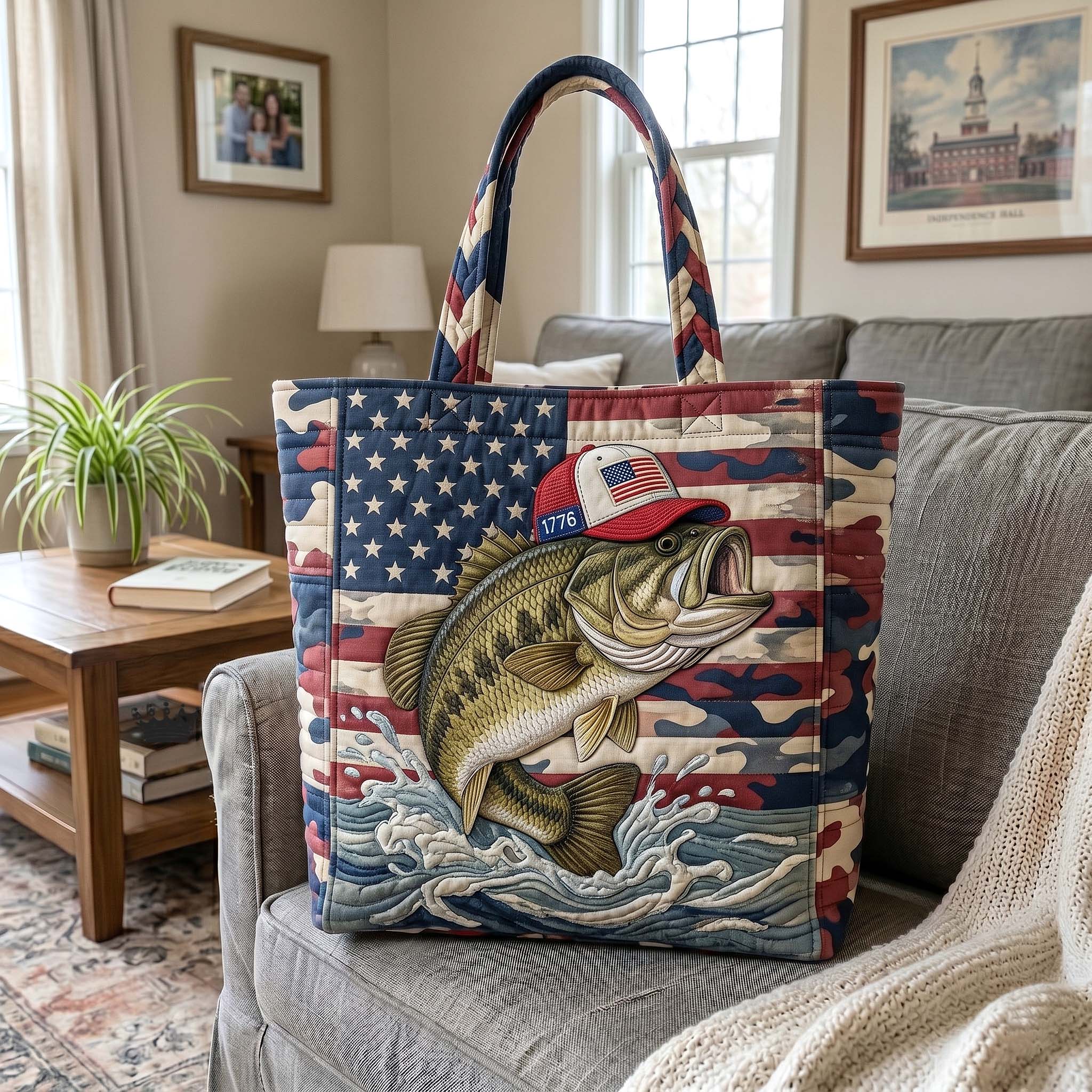 Freedom Hook Quilted Tote Bag GFTOTP18681