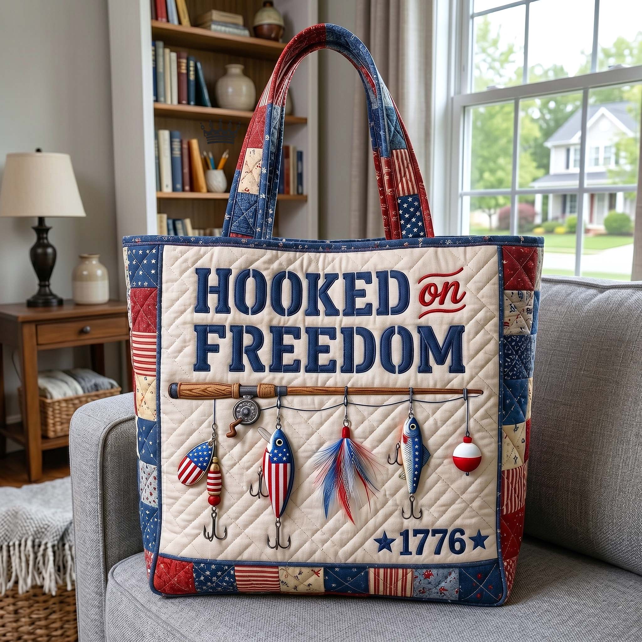 Freedom Hook Quilted Tote Bag GFTOTP18682
