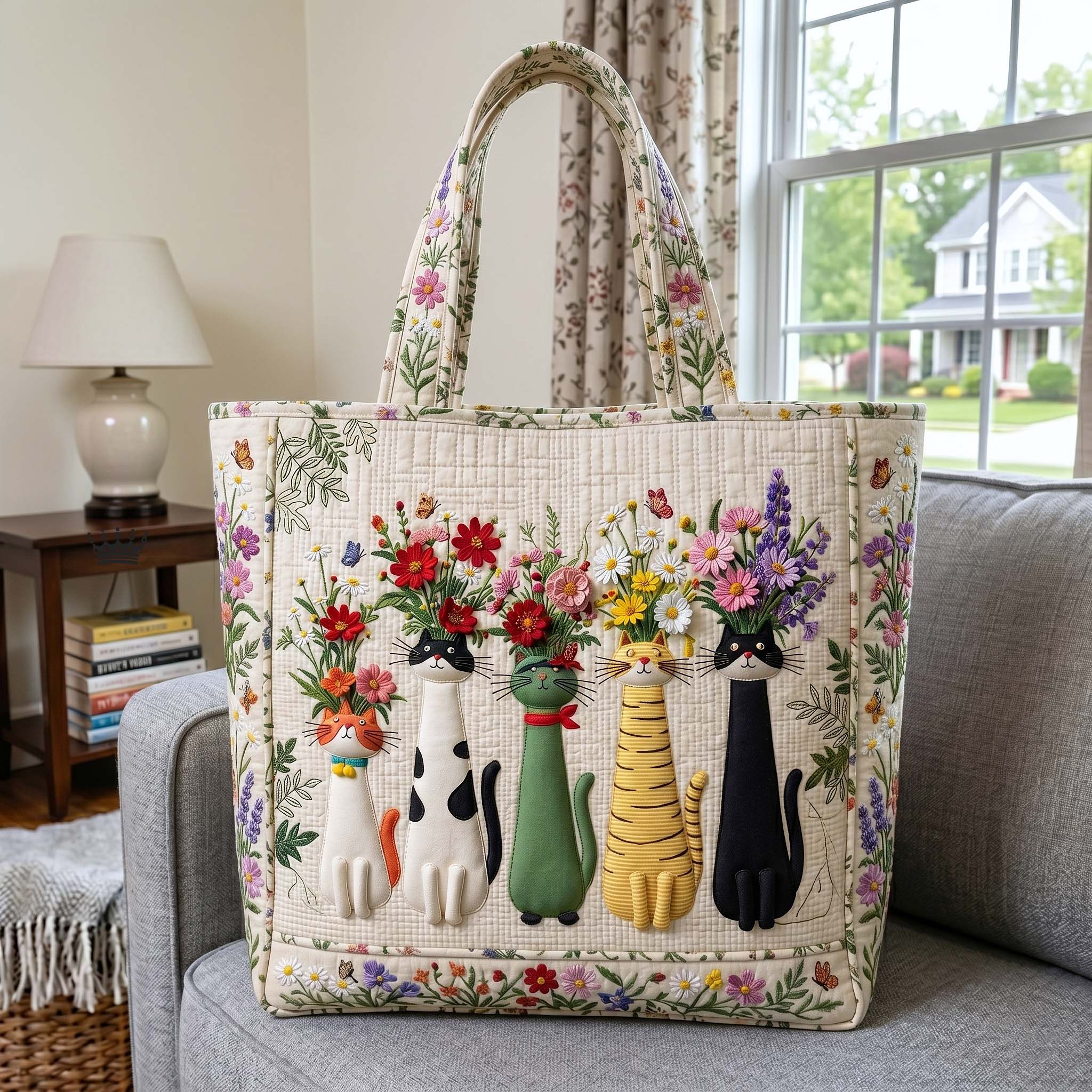 Silly Paws Quilted Tote Bag GFTOTP18695