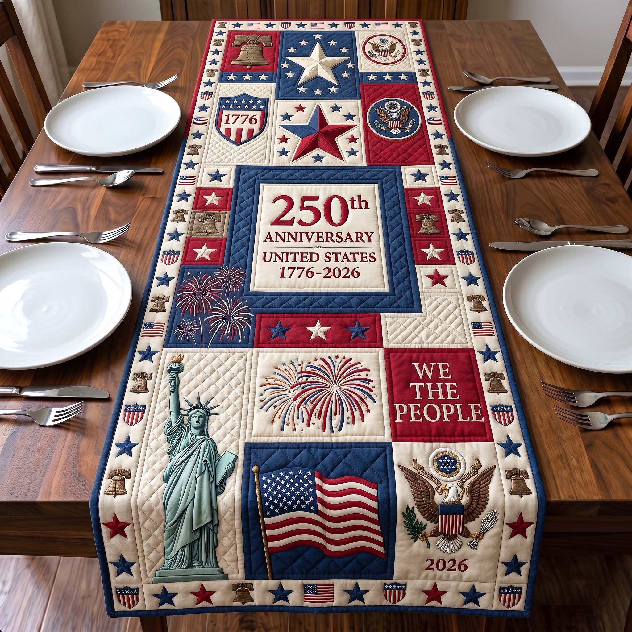 Heritage Patch Quilted Table Runner GFTOTP18799