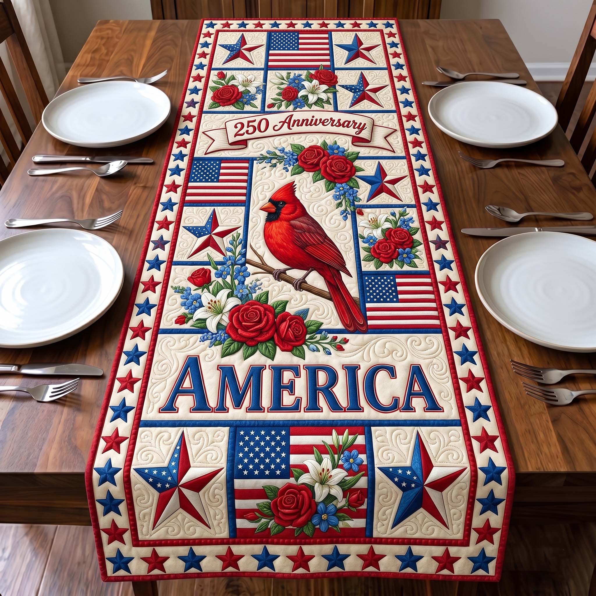 Heritage Patch Quilted Table Runner GFTOTP18800