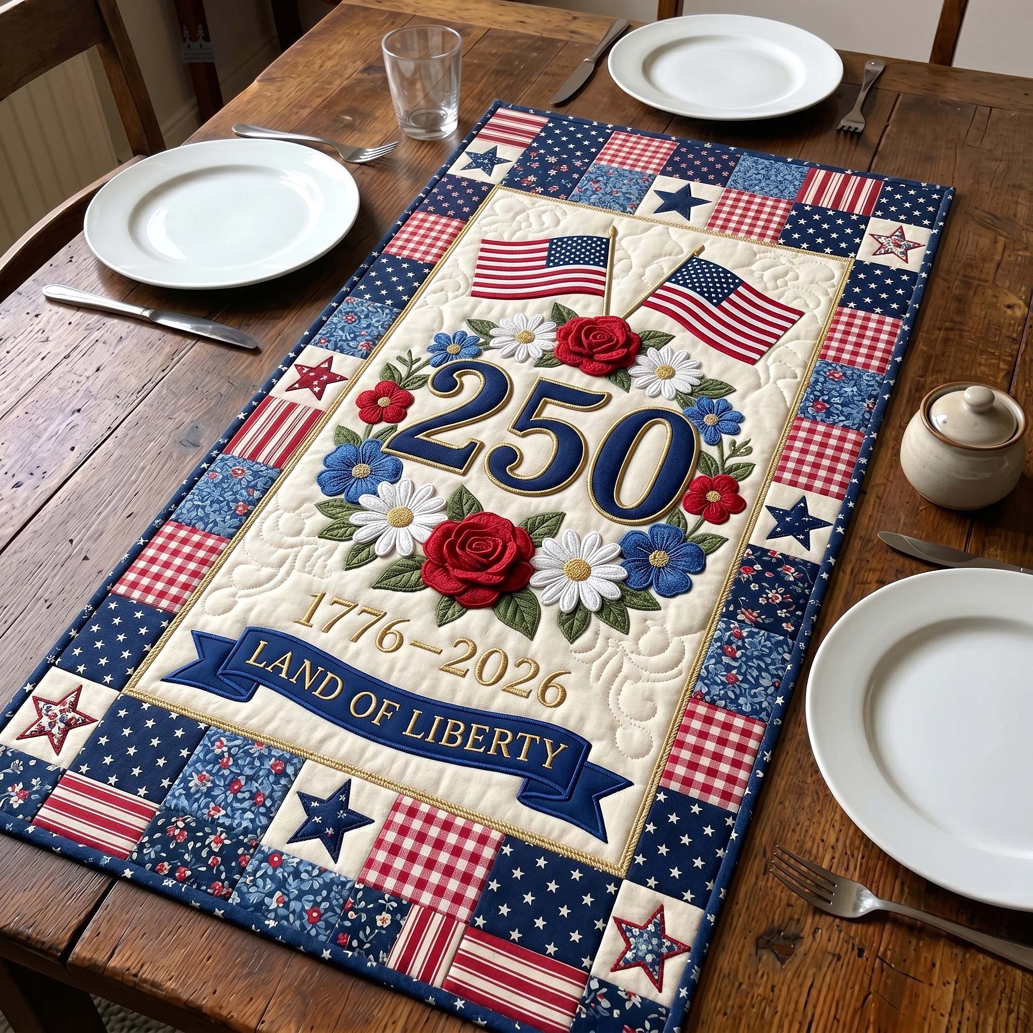 Heritage Patch Quilted Table Runner GFTOTP18801