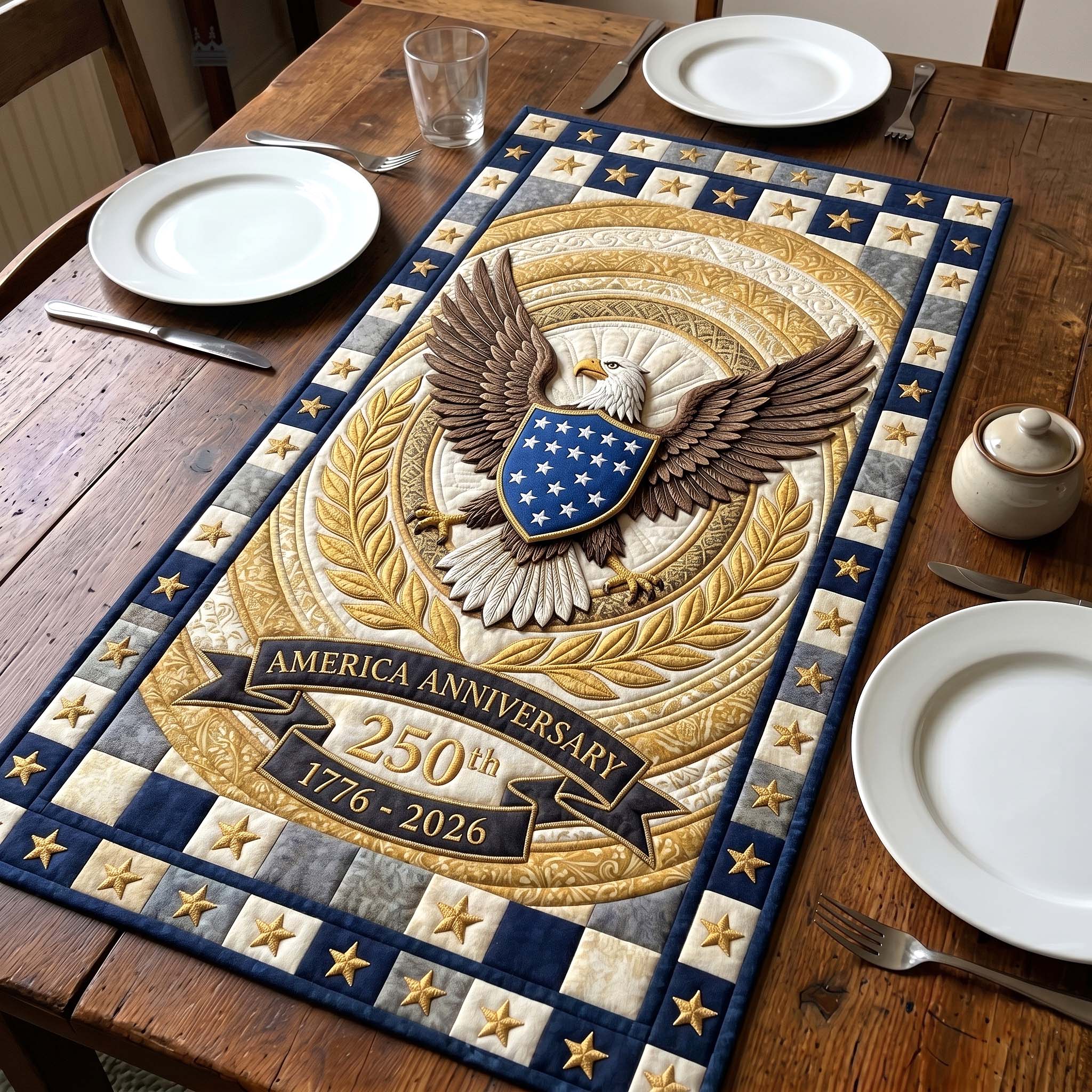 Heritage Patch Quilted Table Runner GFTOTP18802
