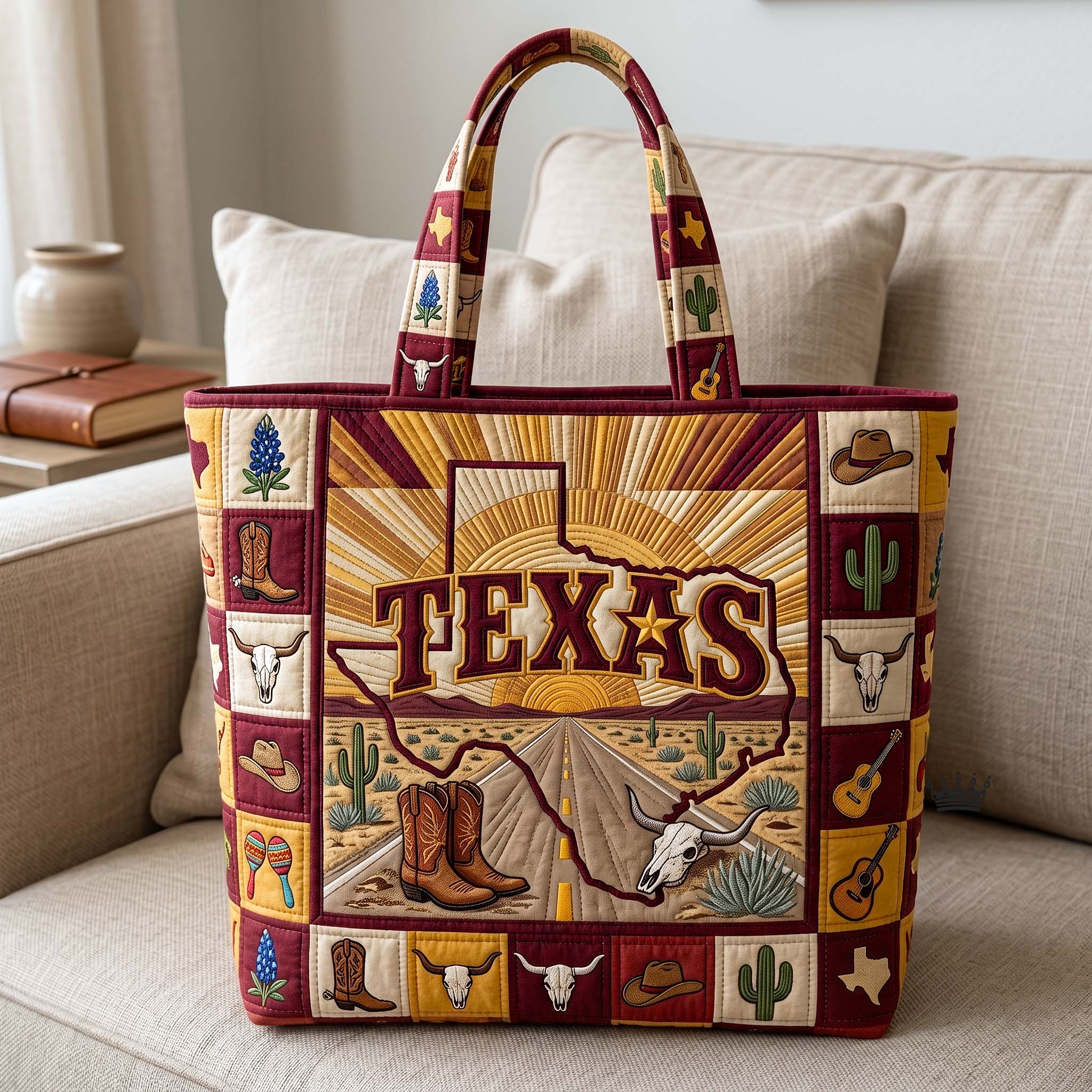 Texas Pride Quilted Tote Bag GFTOTP18855