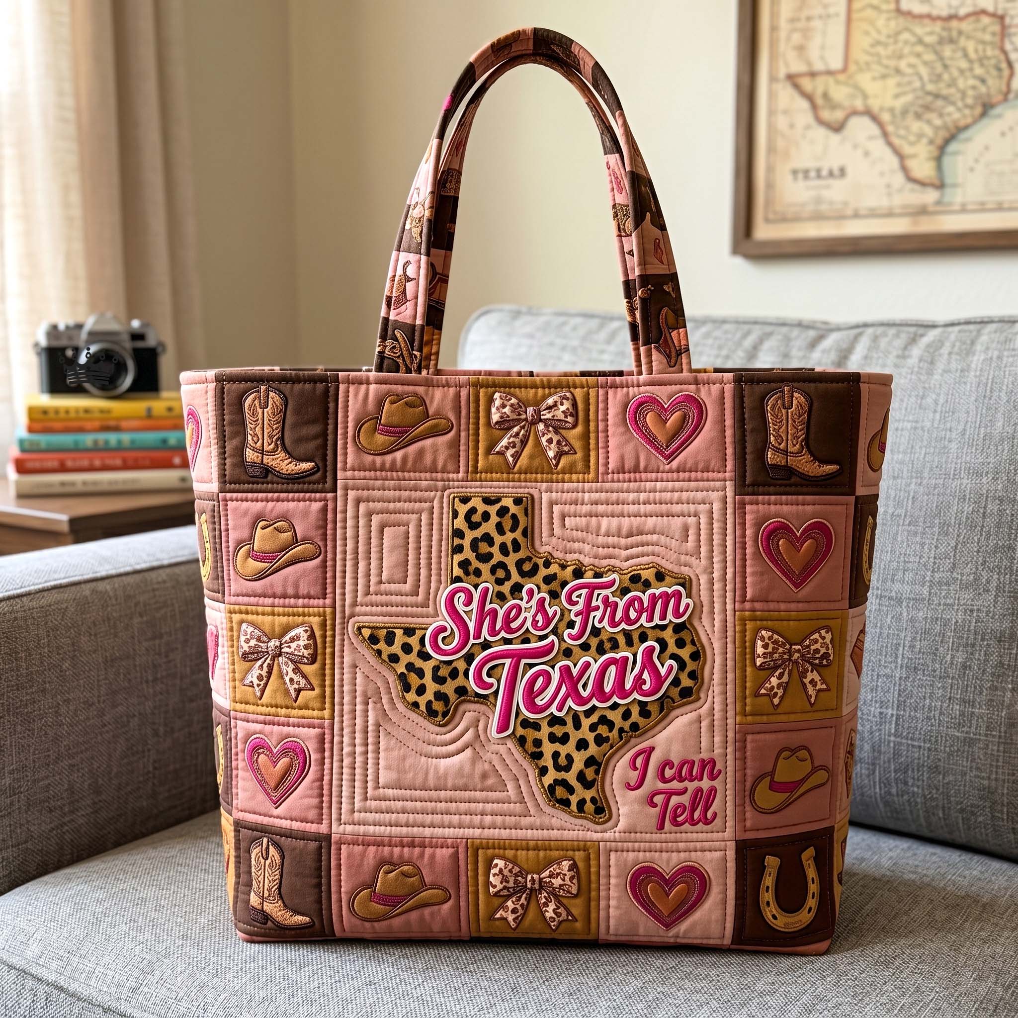 Texas Pride Quilted Tote Bag GFTOTP18857