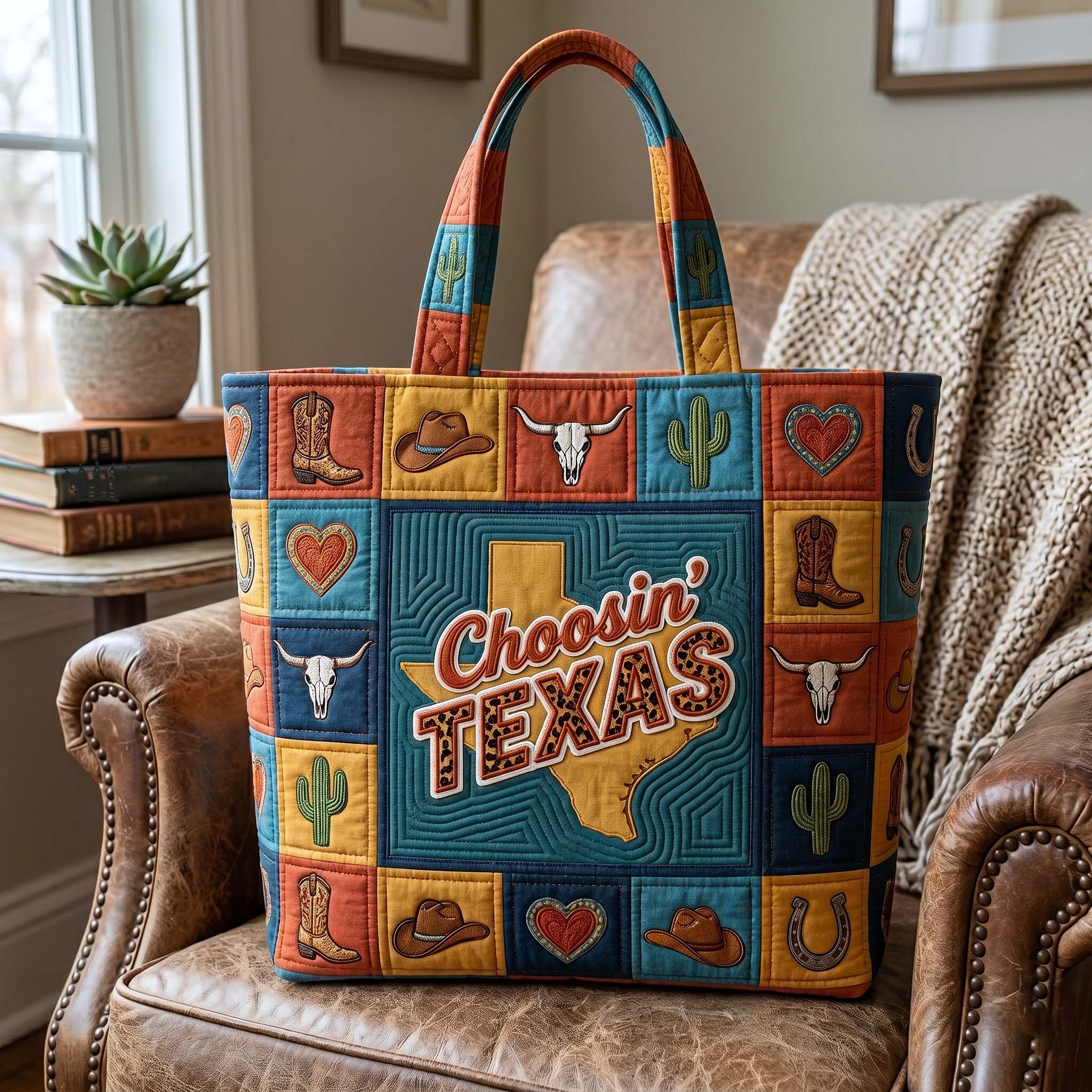 Texas Pride Quilted Tote Bag GFTOTP18858