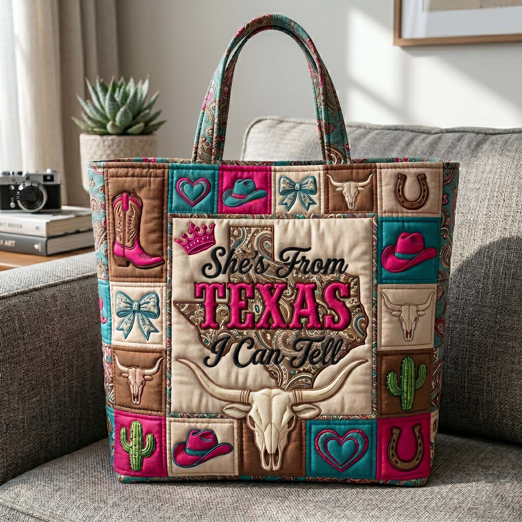 Texas Pride Quilted Tote Bag GFTOTP18859