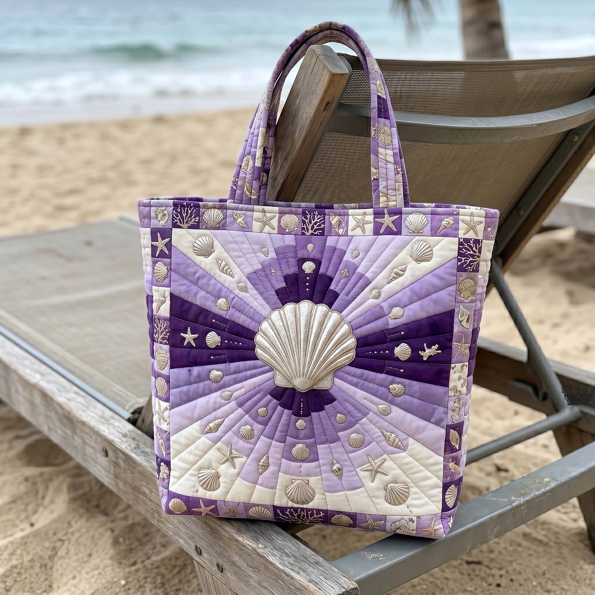 Coastal Whisper Quilted Tote Bag GFTOTP18975