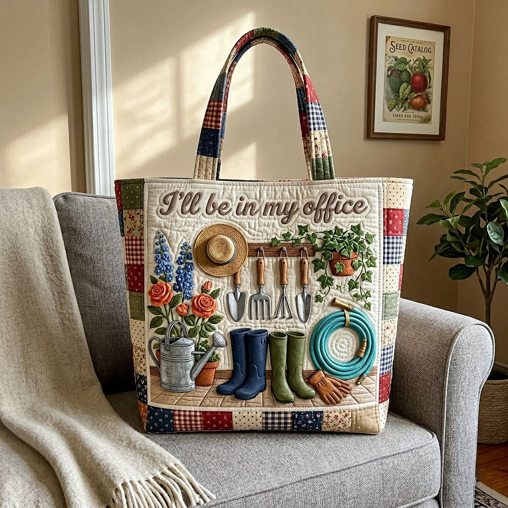 Garden Therapy Quilted Tote Bag GFTOTP19053