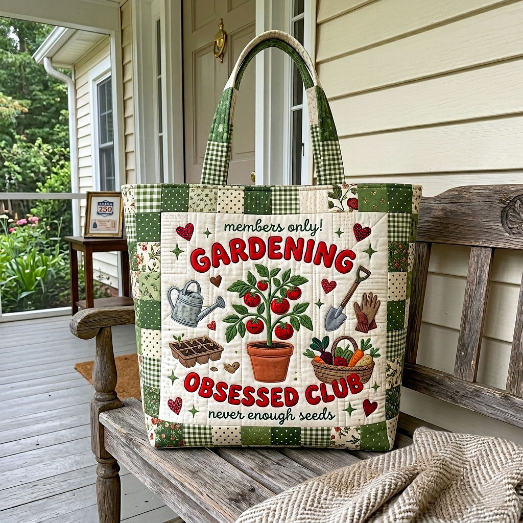 Garden Therapy Quilted Tote Bag GFTOTP19056