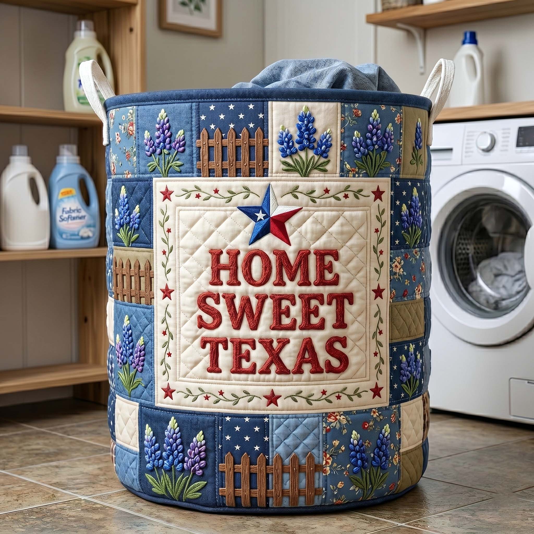 Texas Pride Quilted Laundry Basket GFTOTP19128