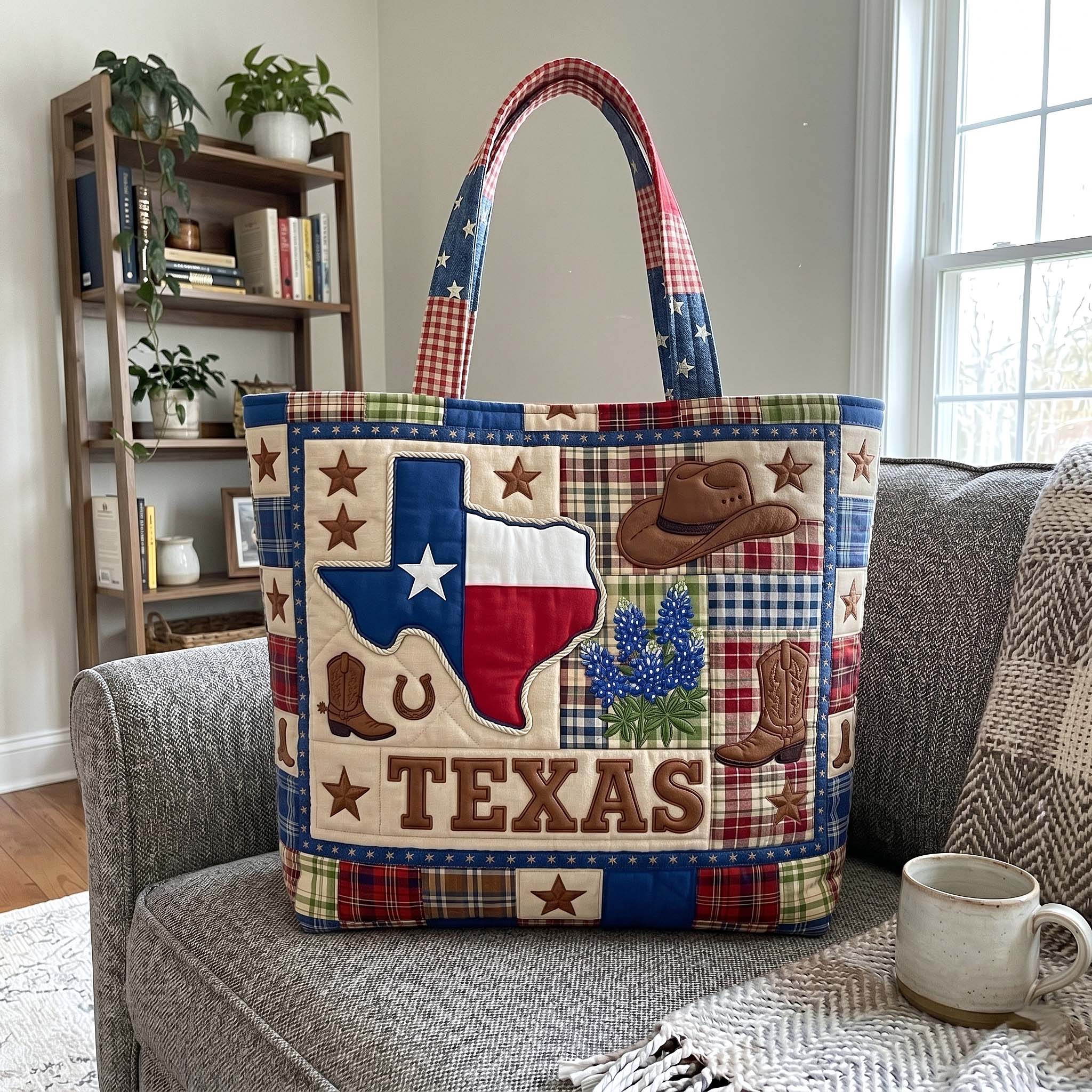 Bluebonnet State Quilted Tote Bag GFTOTP19158
