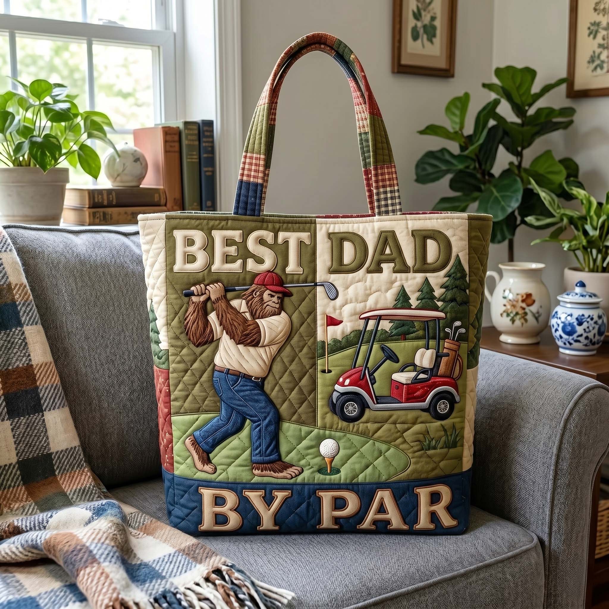 Sasquatch Dad Quilted Tote Bag GFTOTP19201