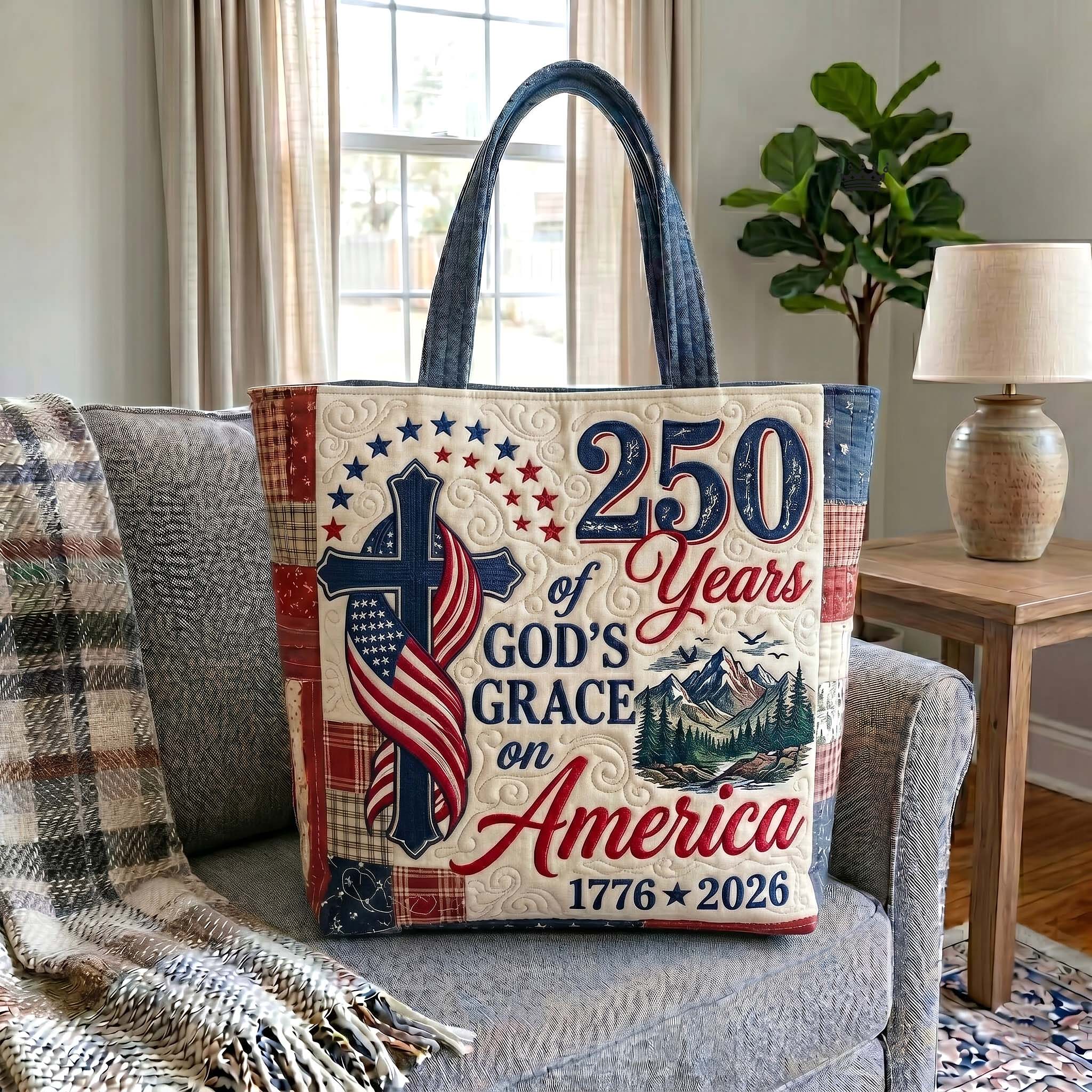 Faith Liberty Quilted Tote Bag GFTOTP19494