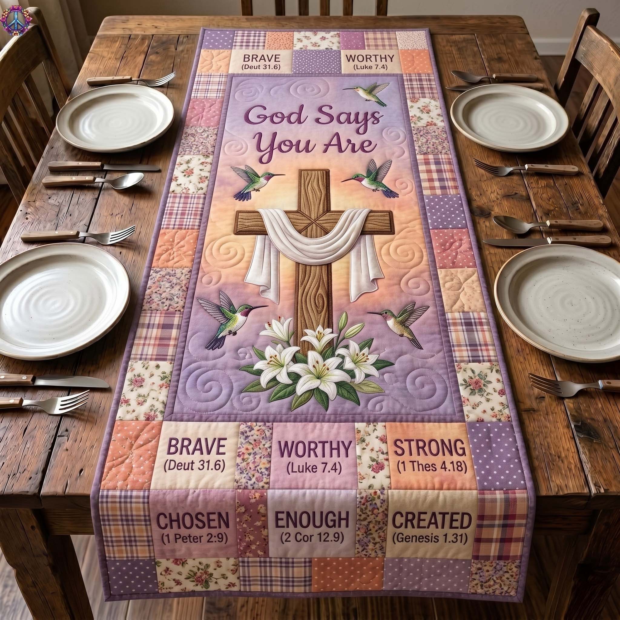Grace In Flight Quilted Table Runner GFTOTP19519