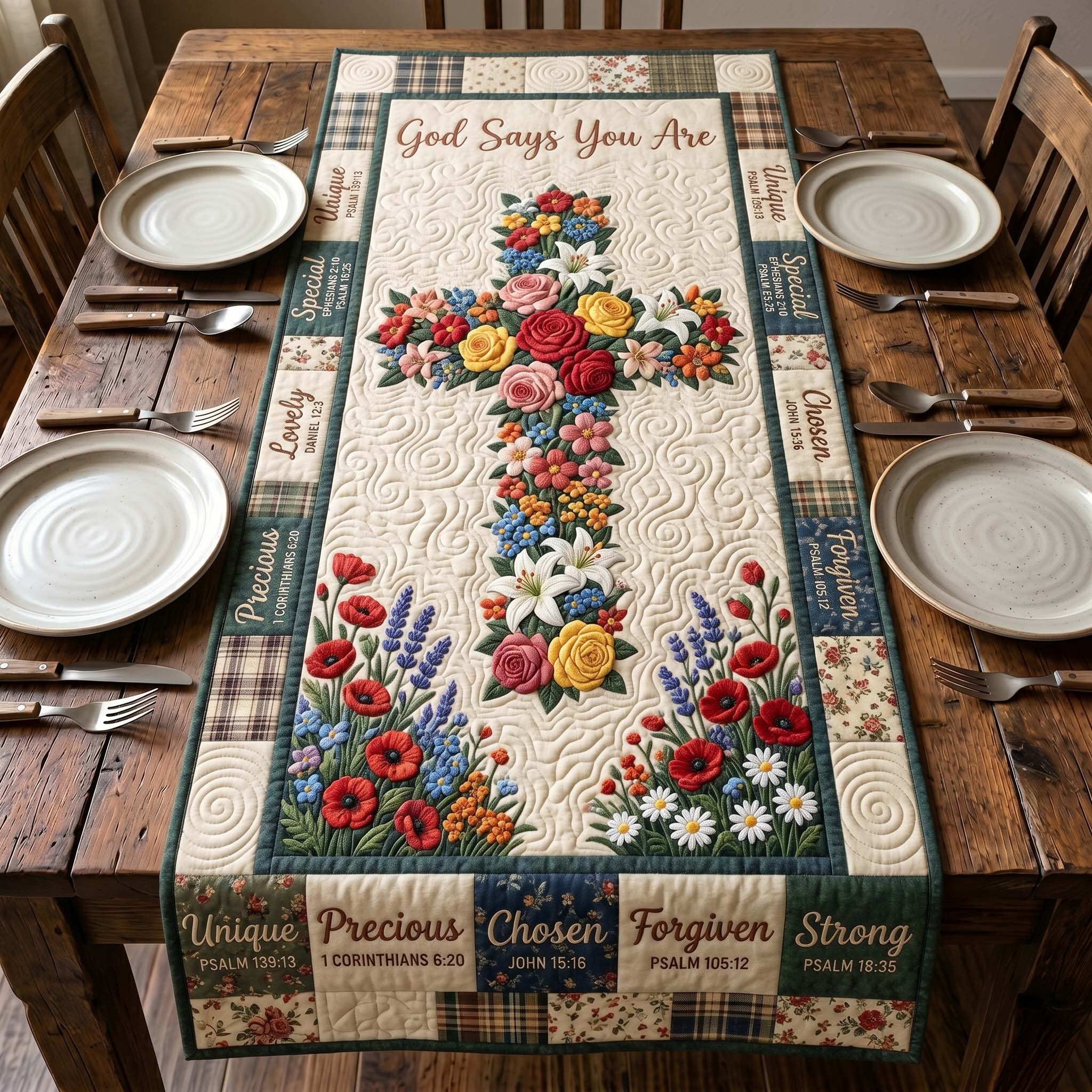 Grace In Flight Quilted Table Runner GFTOTP19520