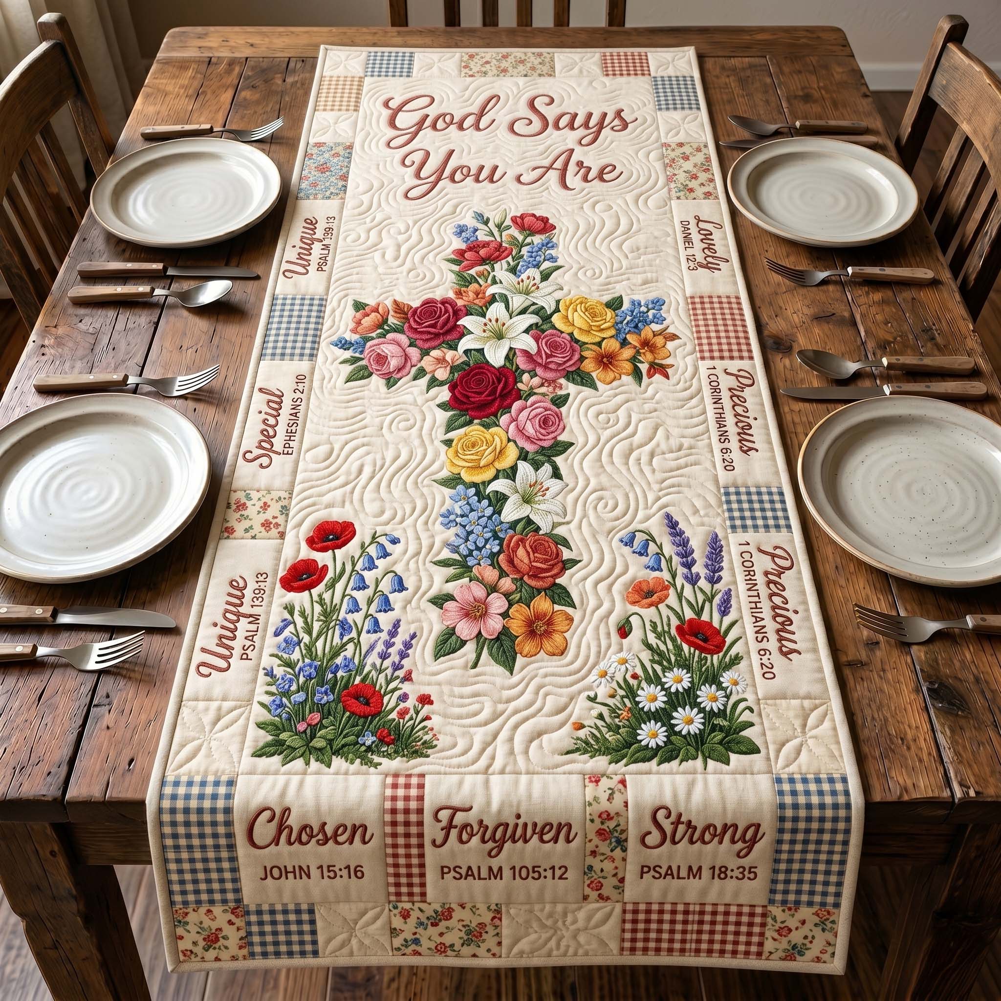 Grace In Flight Quilted Table Runner GFTOTP19521
