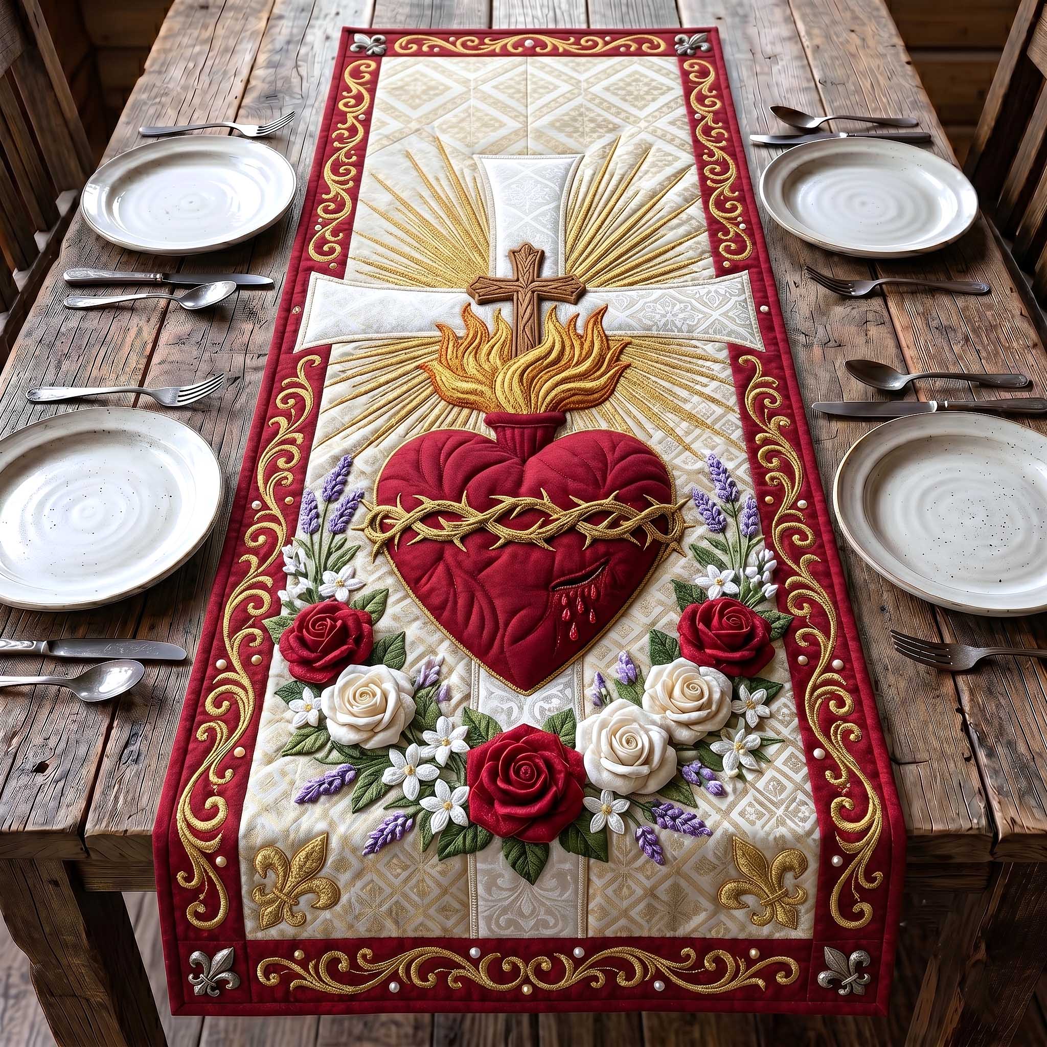 Faithful Savior Quilted Table Runner GFTOTP19743