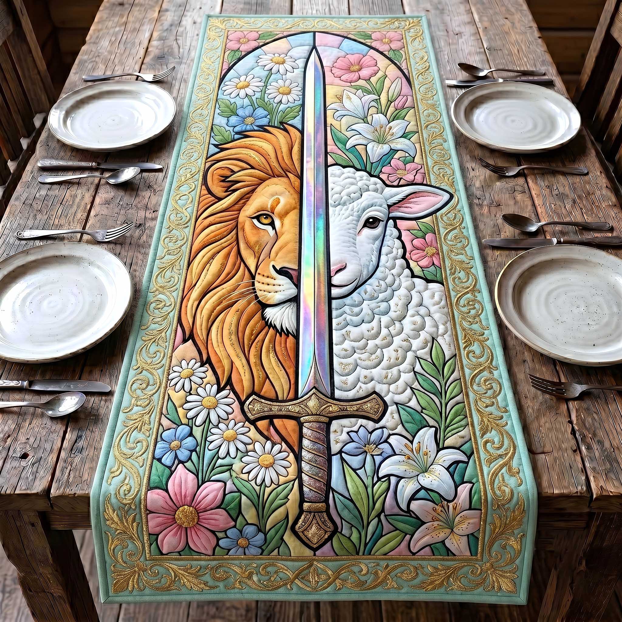 Faithful Savior Quilted Table Runner GFTOTP19746