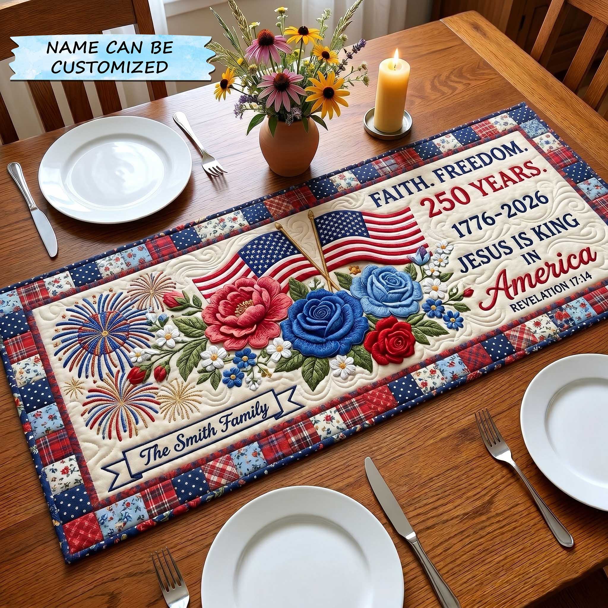 Liberty Legacy Quilted Table Runner QTCUZ GFTOTP19751