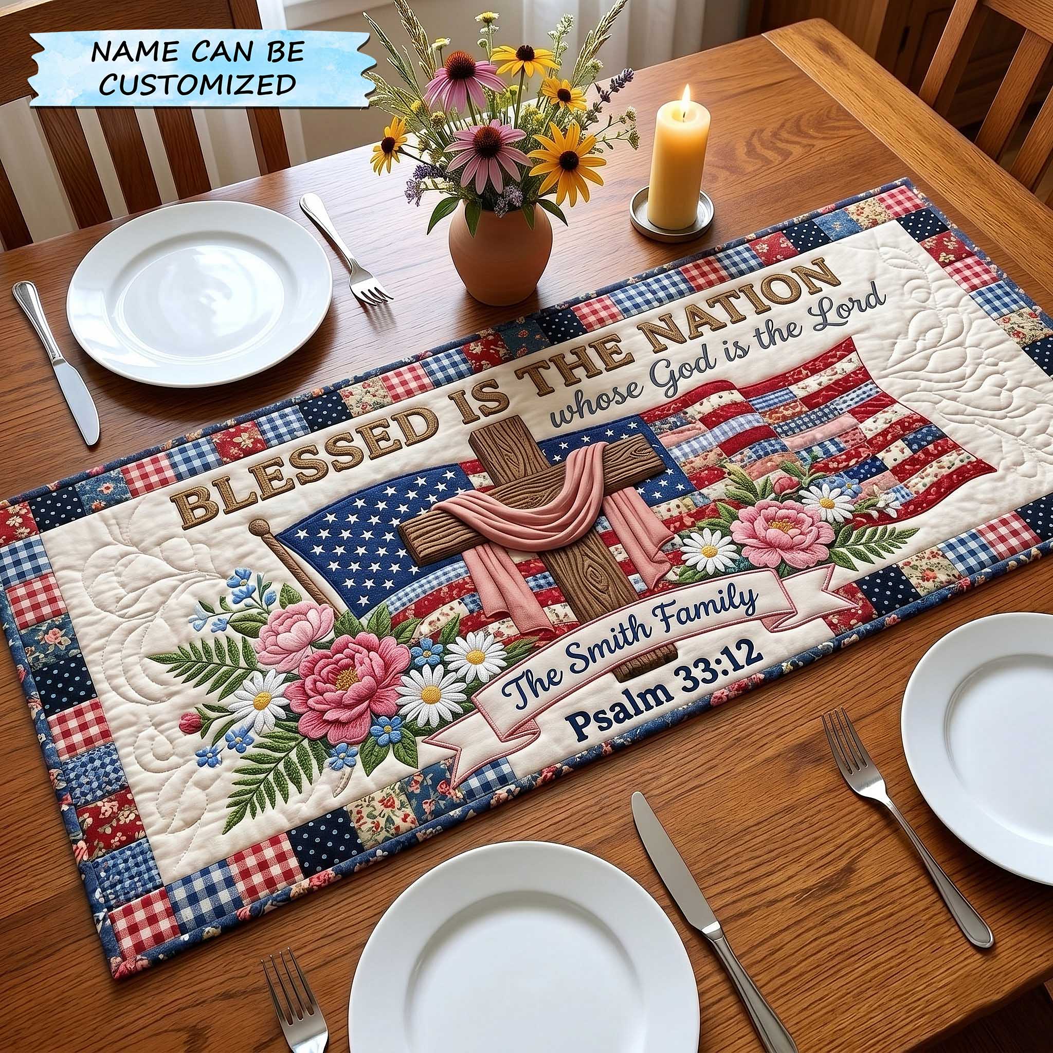 Liberty Legacy Quilted Table Runner QTCUZ GFTOTP19753