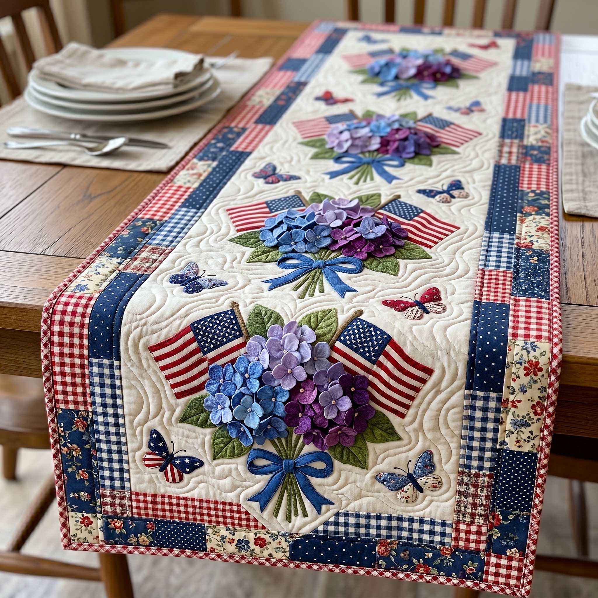 Liberty Blooms Quilted Table Runner GFTOTP19835