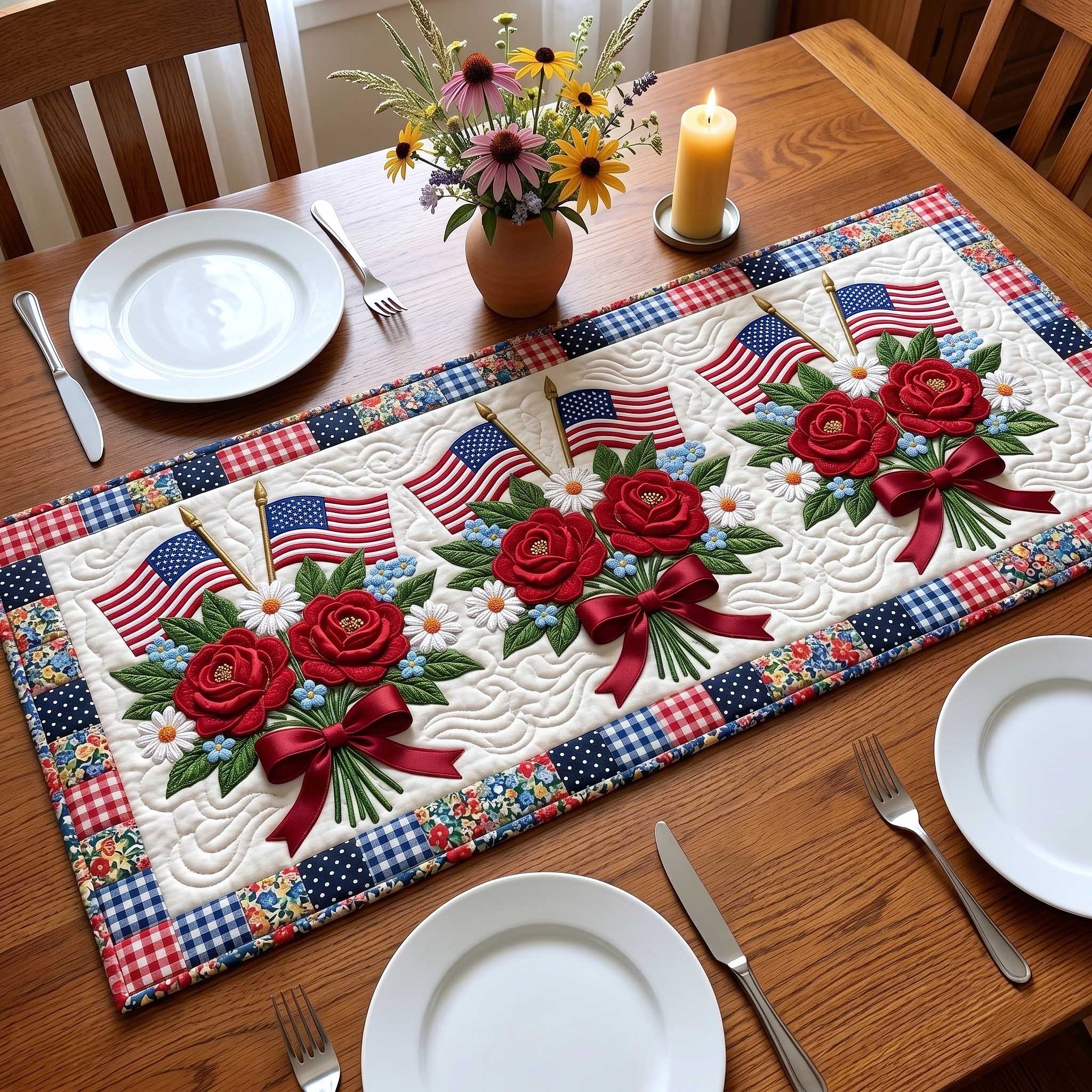 Liberty Blooms Quilted Table Runner GFTOTP19838
