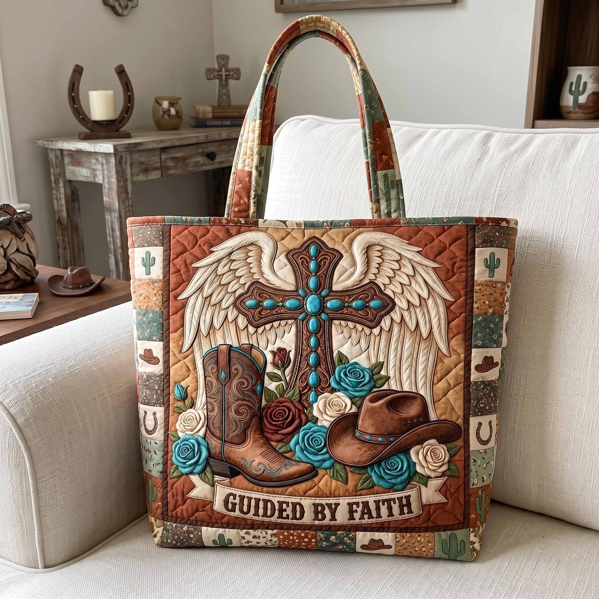Western Grace Quilted Tote Bag GFTOTP20060