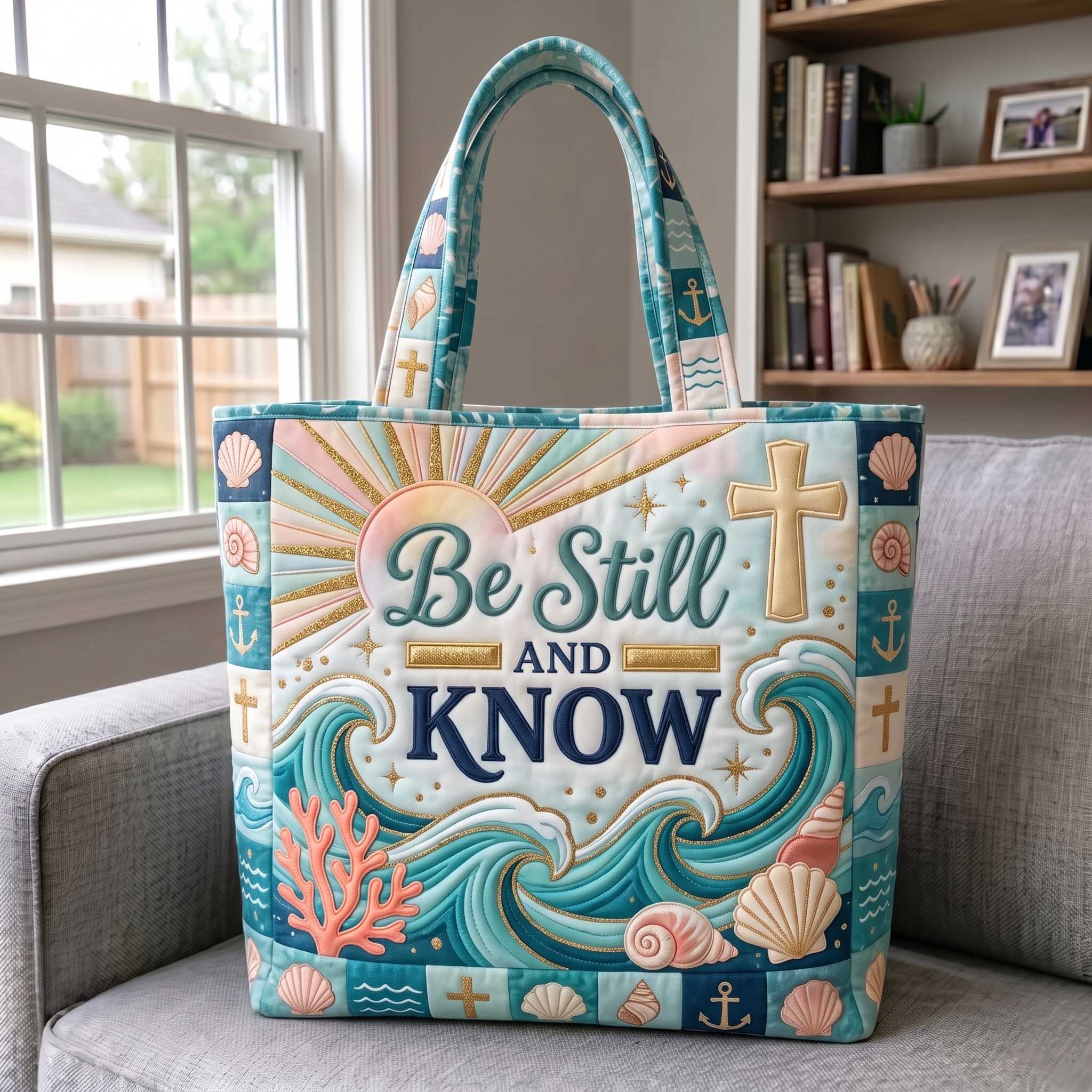 Ocean Grace Quilted Tote Bag GFTOTP20131