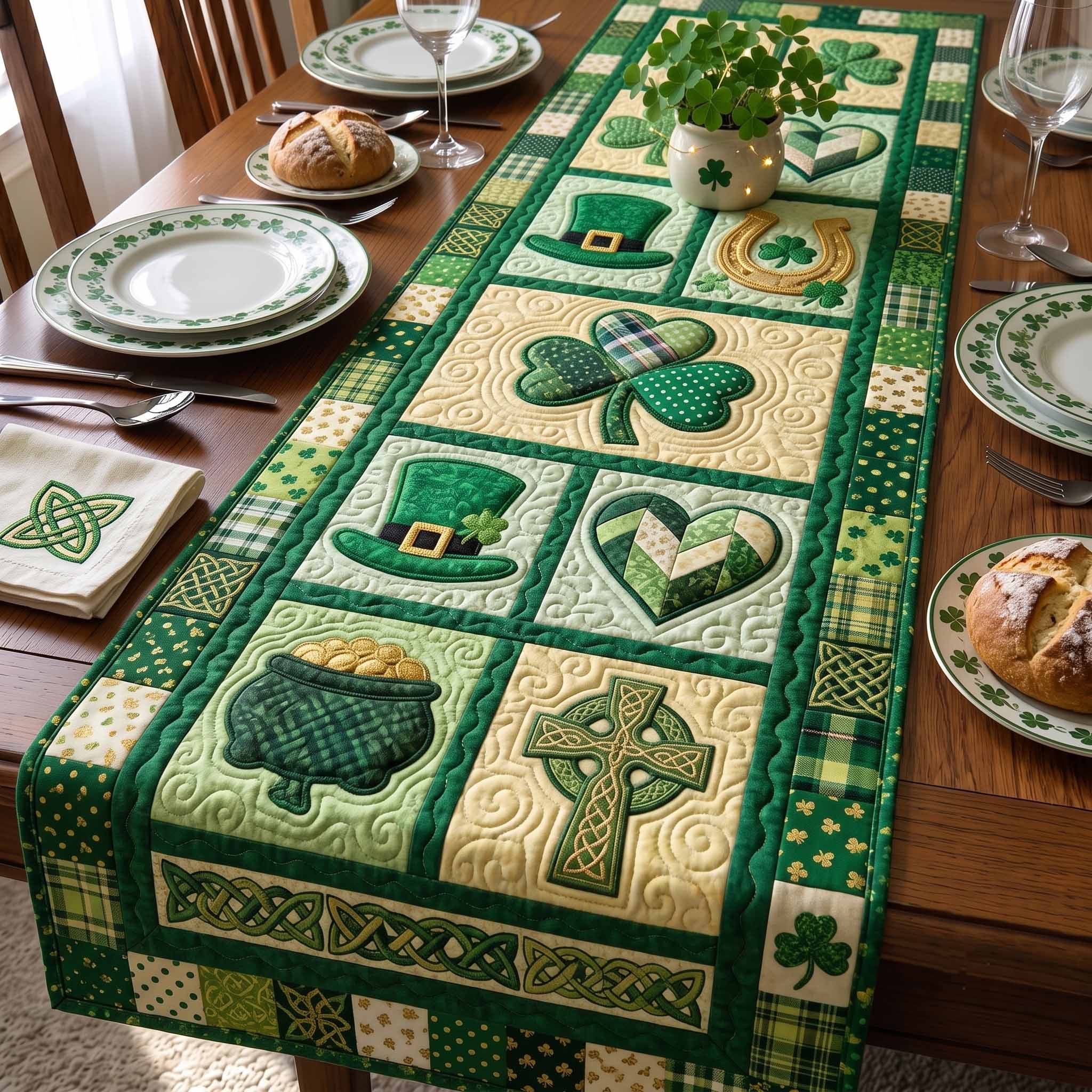 Irish Blessings Quilted Table Runner GFTOTP20232