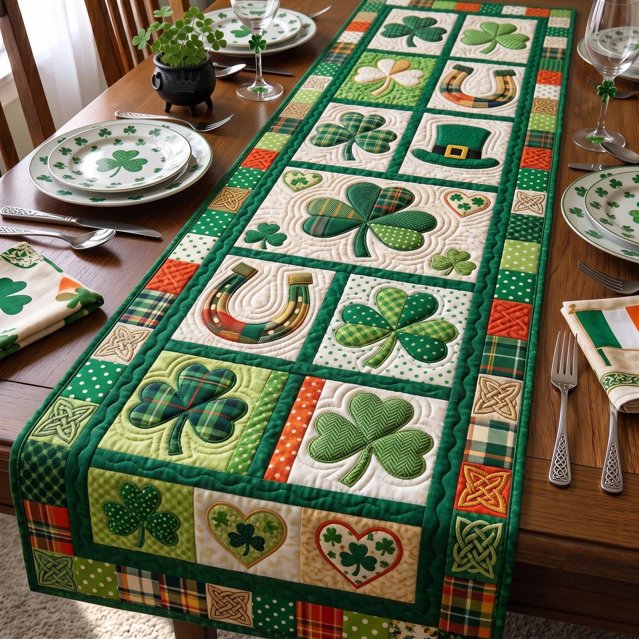 Irish Blessings Quilted Table Runner GFTOTP20233