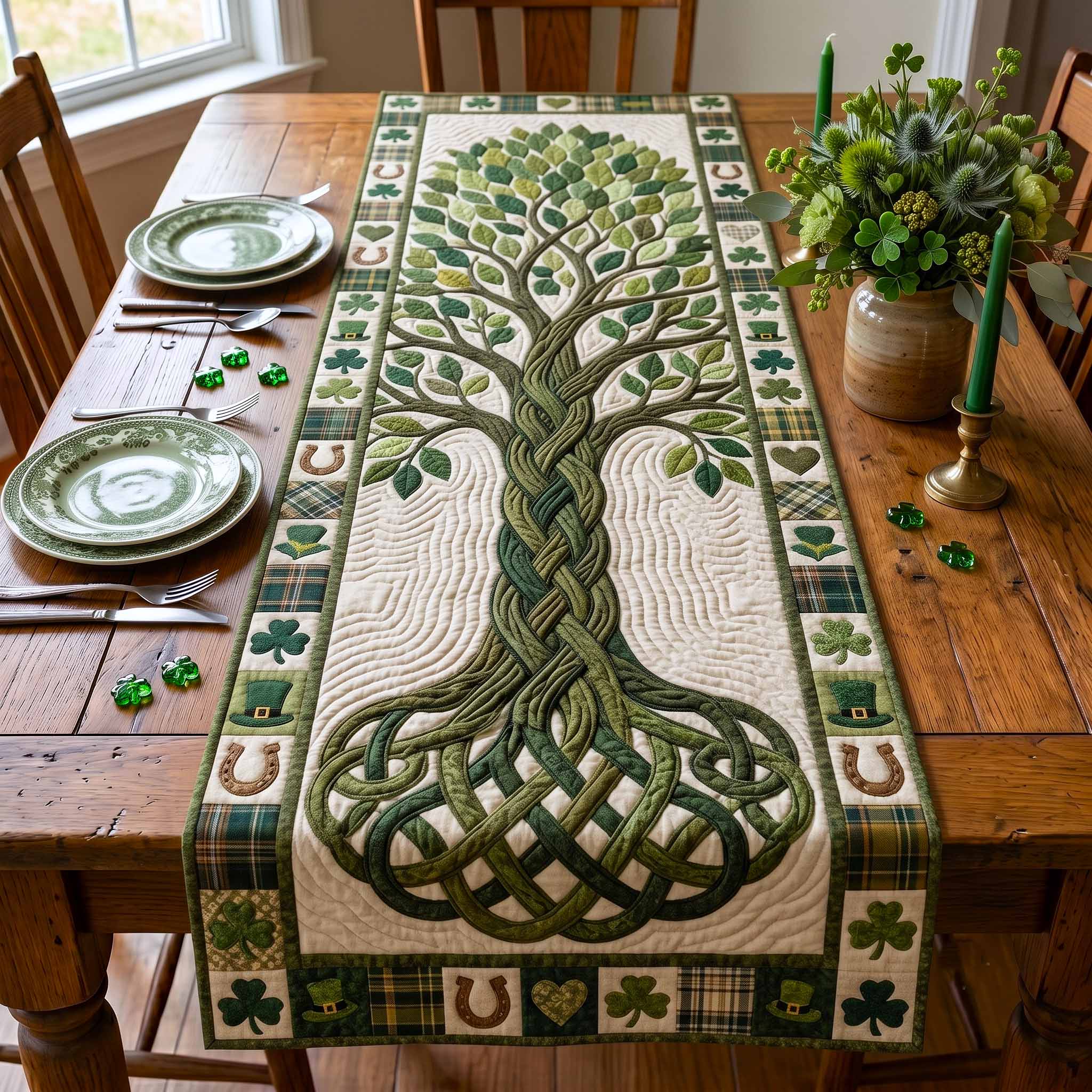 Irish Blessings Quilted Table Runner GFTOTP20235