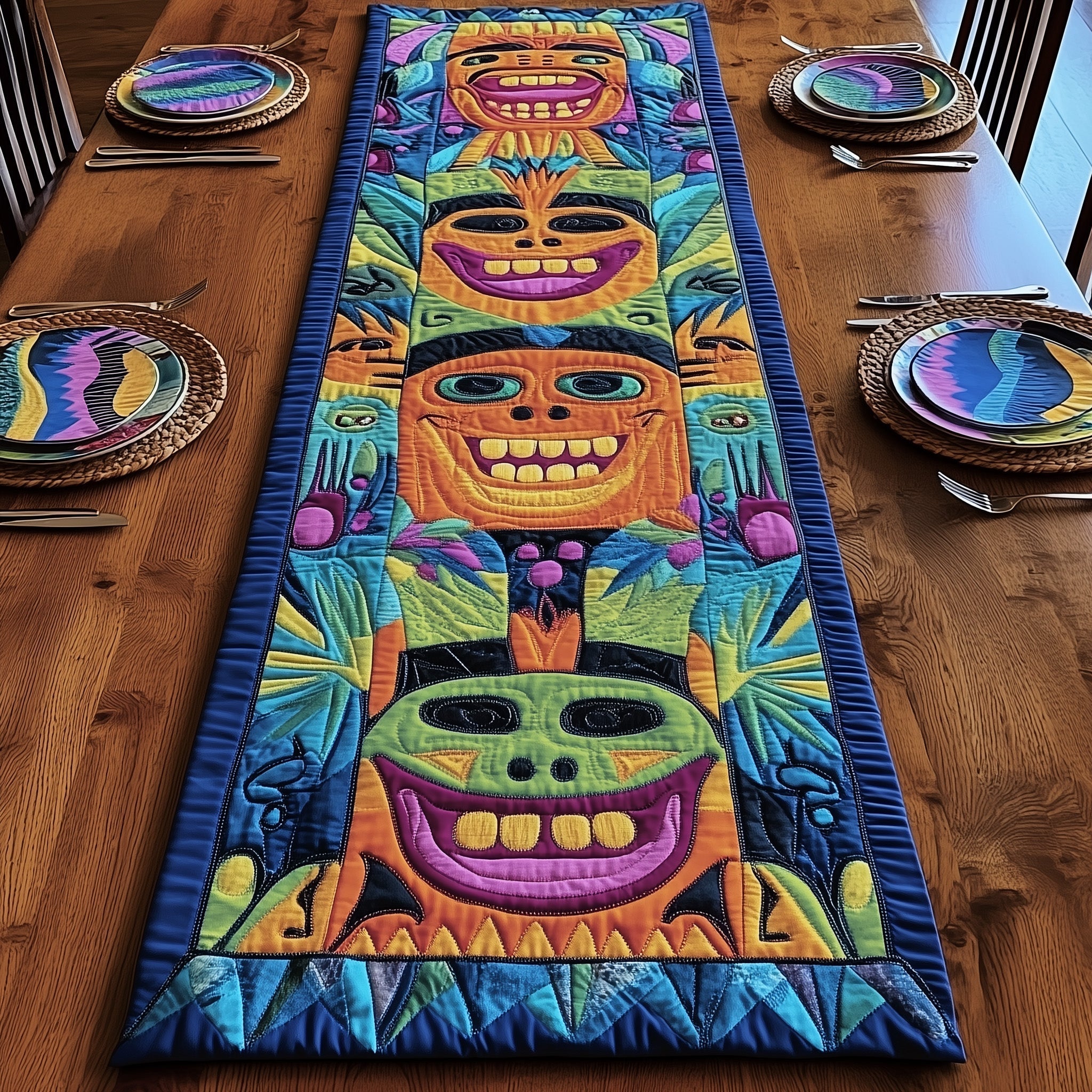 Tiki Charm Quilted Table Runner GFTOTP6305
