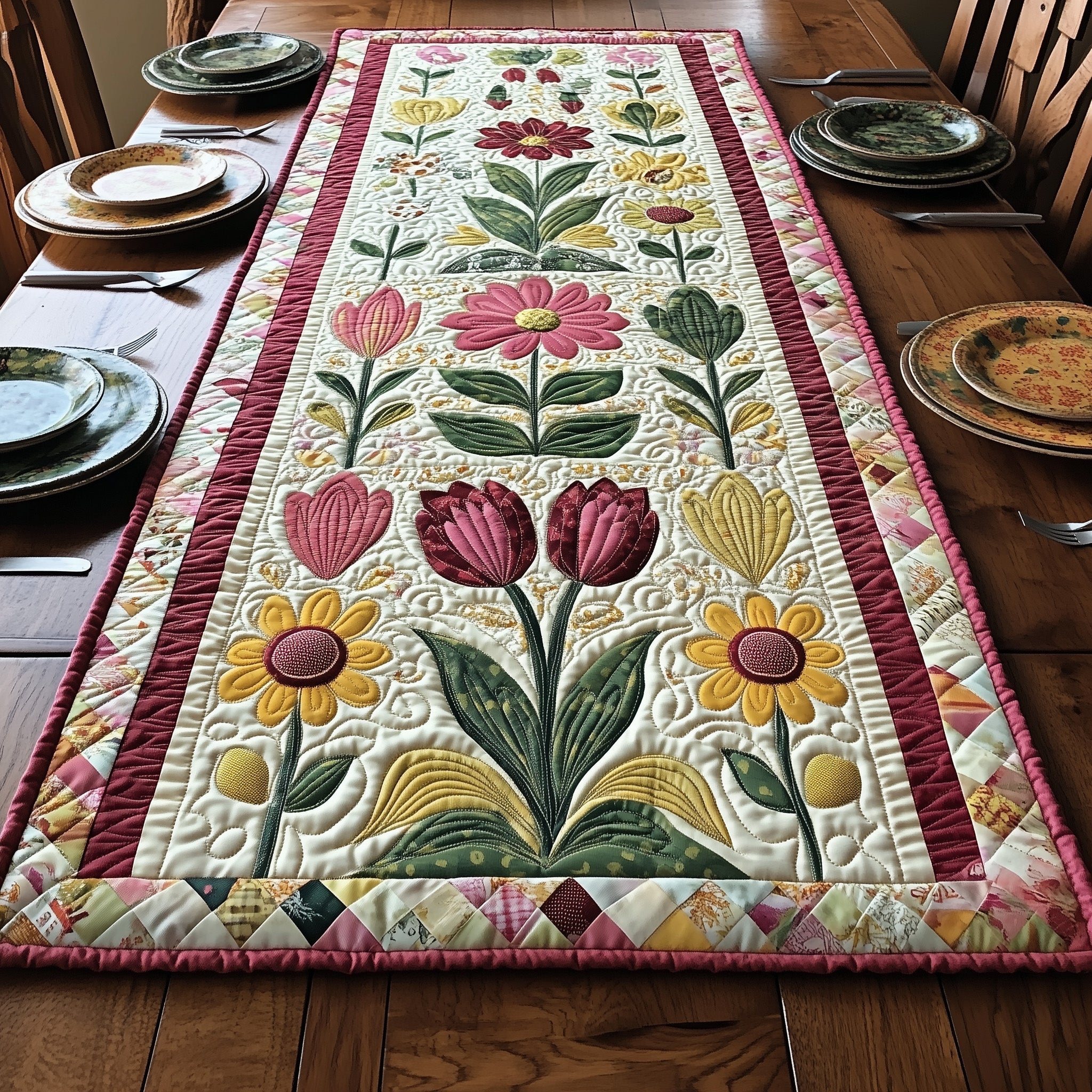 Spring Radiance Quilted Table Runner GFTOTP6569