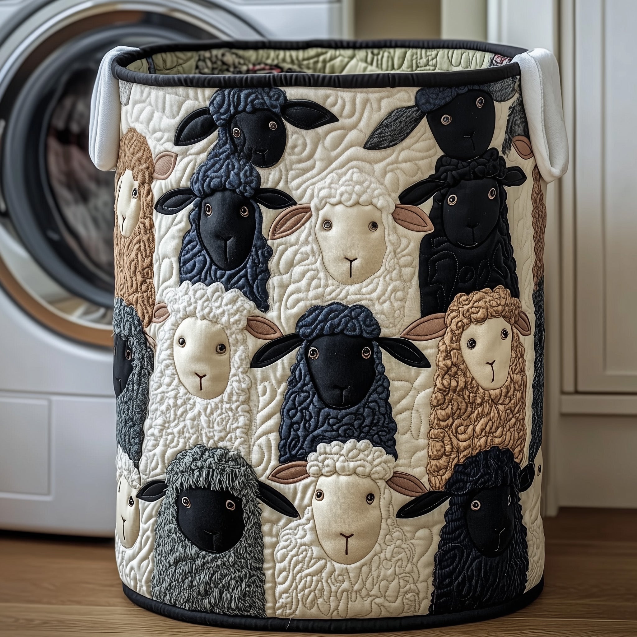 Sheep Quilted Laundry Basket GFTOXM230