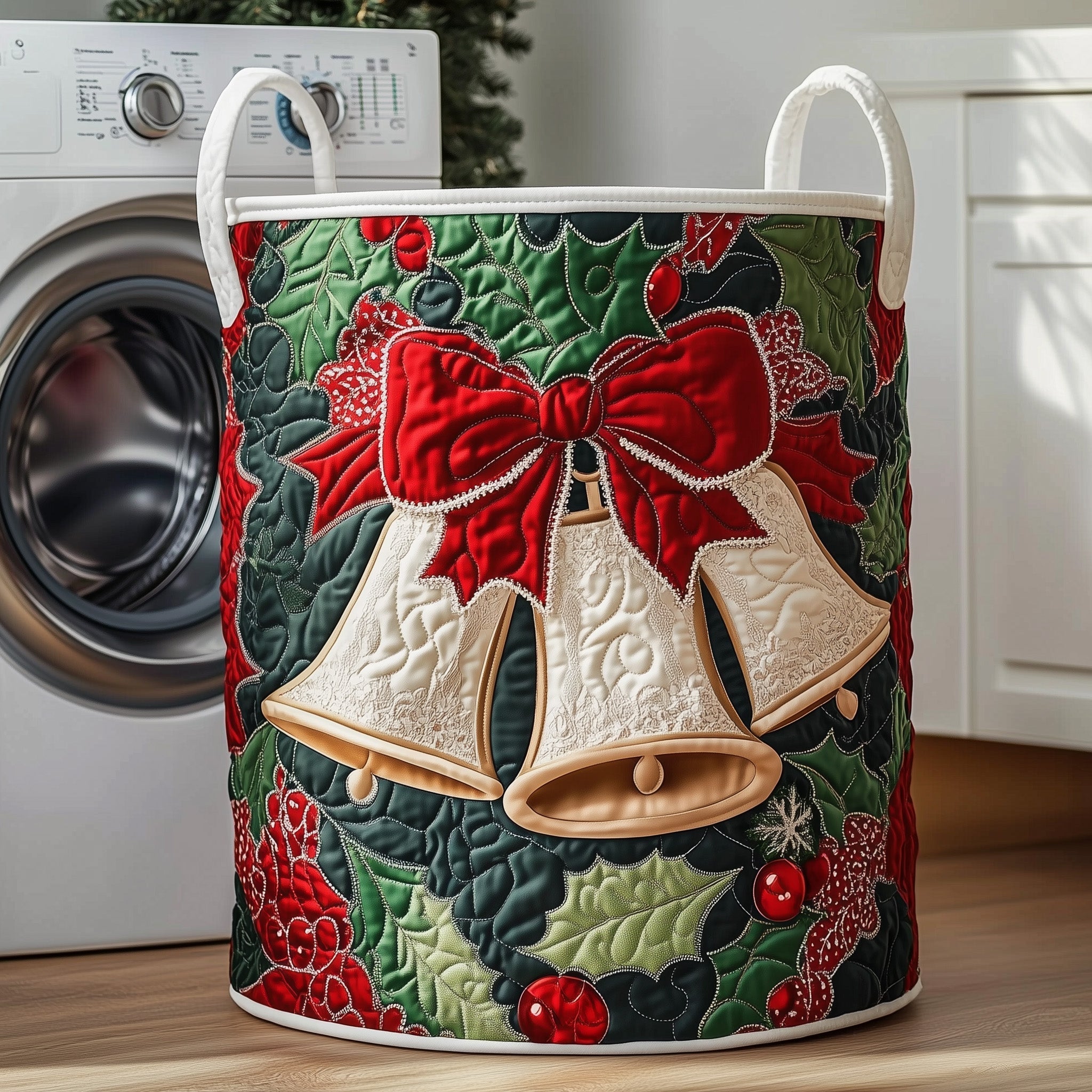 Christmas Quilted Laundry Basket GFTOXM231
