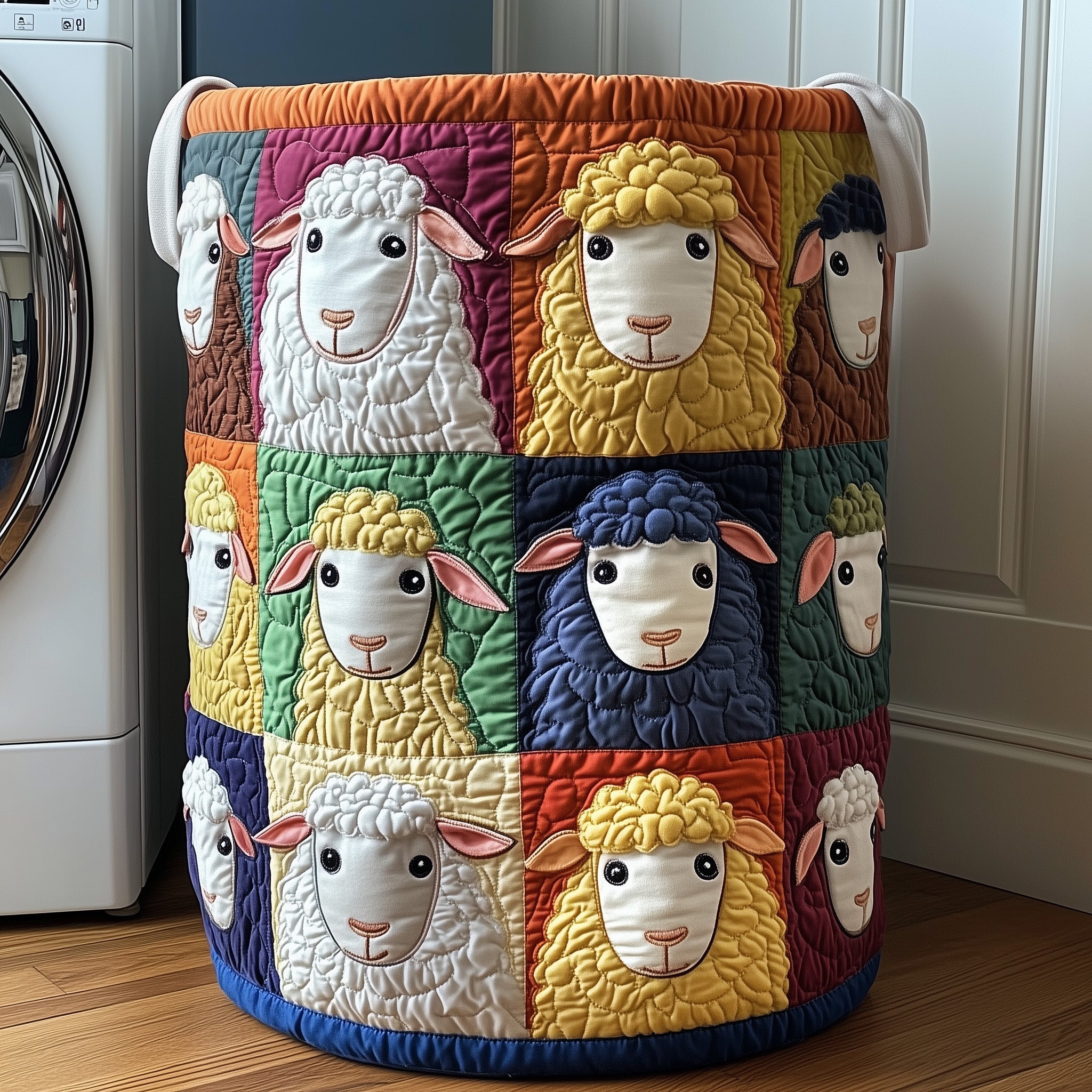 Sheep Quilted Laundry Basket GFTOXM250