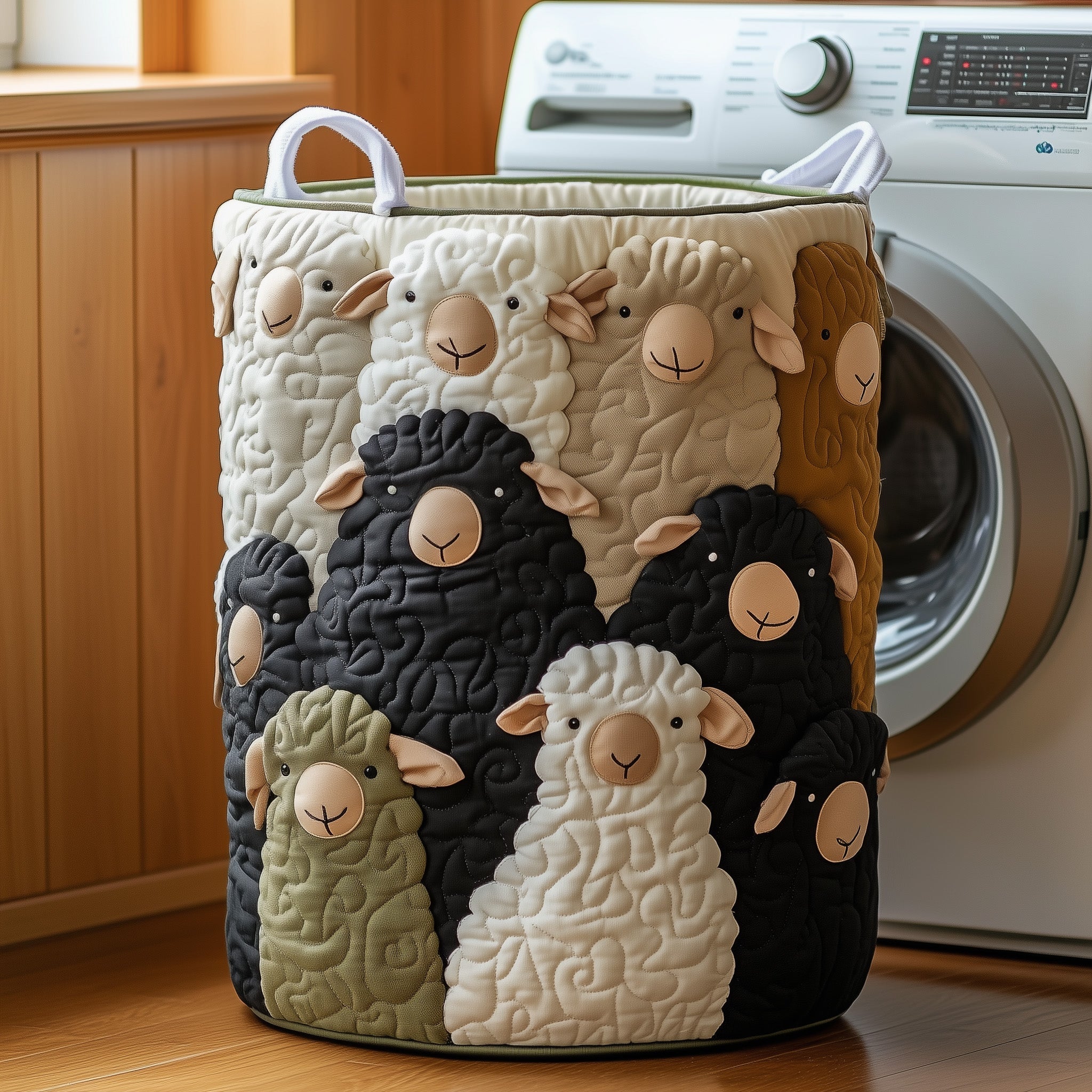 Sheep Quilted Laundry Basket GFTOXM251