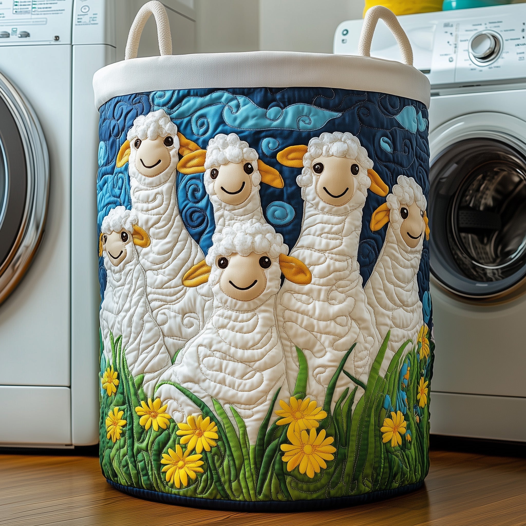 Sheep Quilted Laundry Basket GFTOXM252