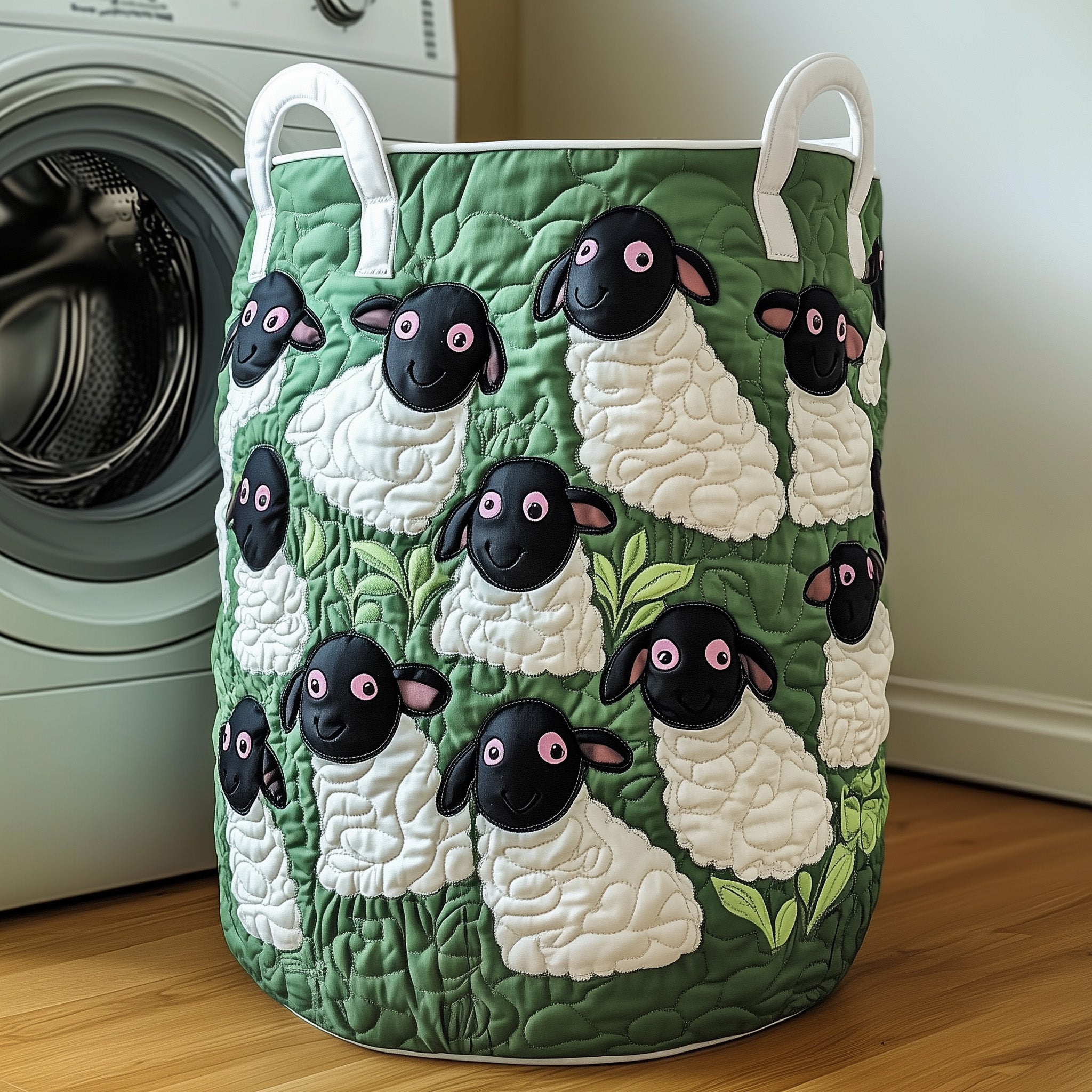 Sheep Quilted Laundry Basket GFTOXM253