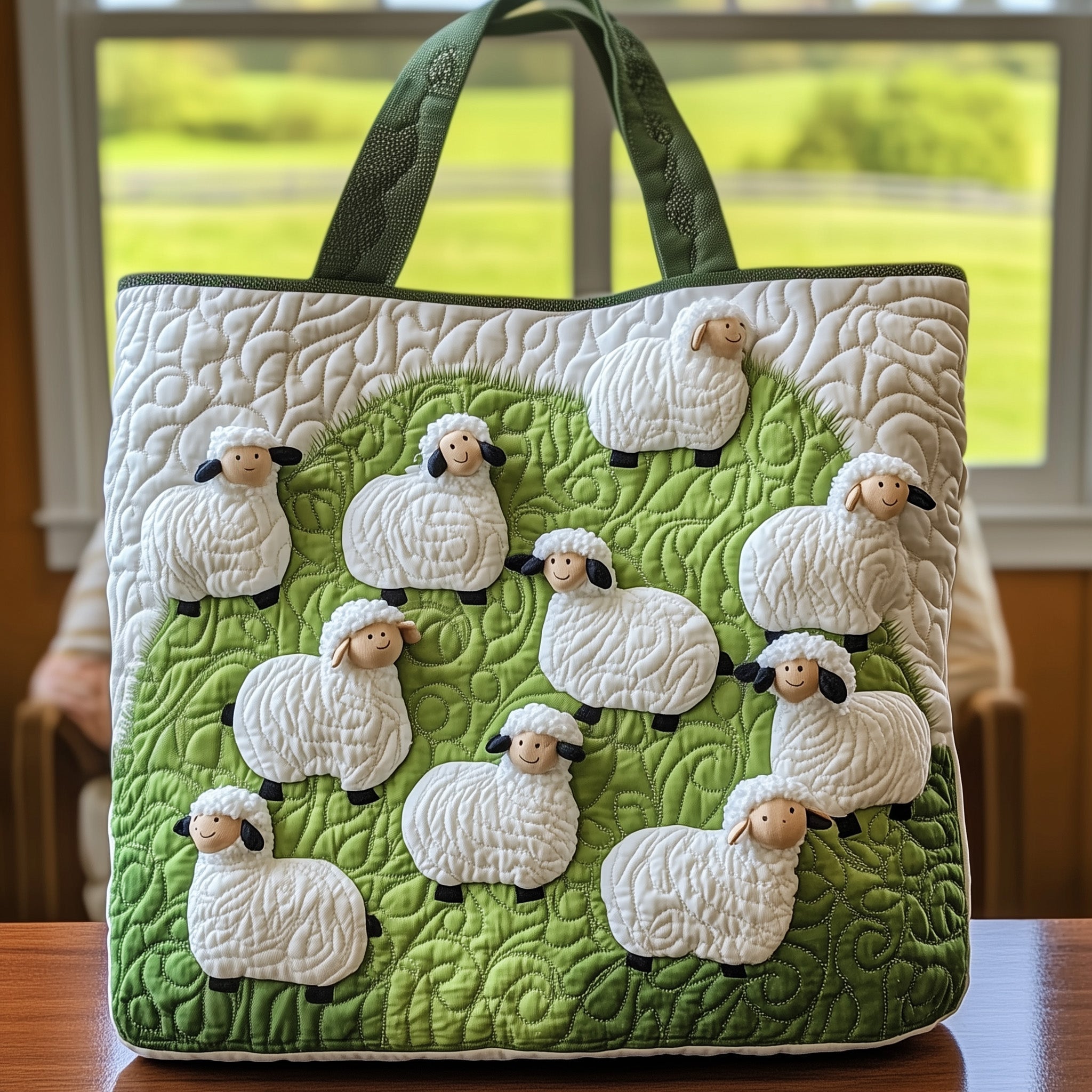 Sheep Quilted Tote Bag GFTOXM332
