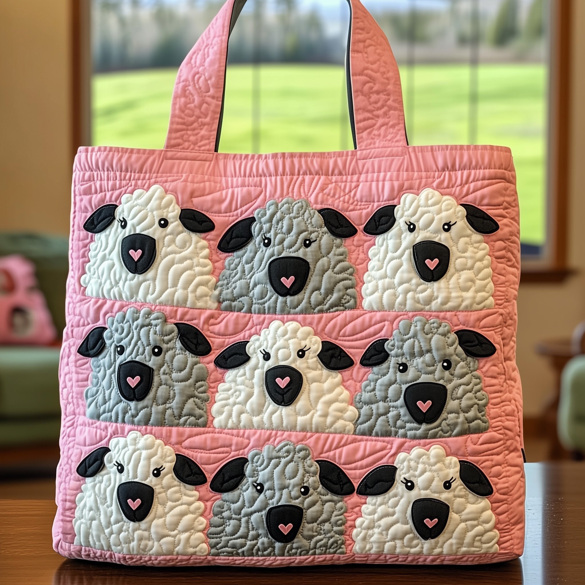 Sheep Quilted Tote Bag GFTOXM334