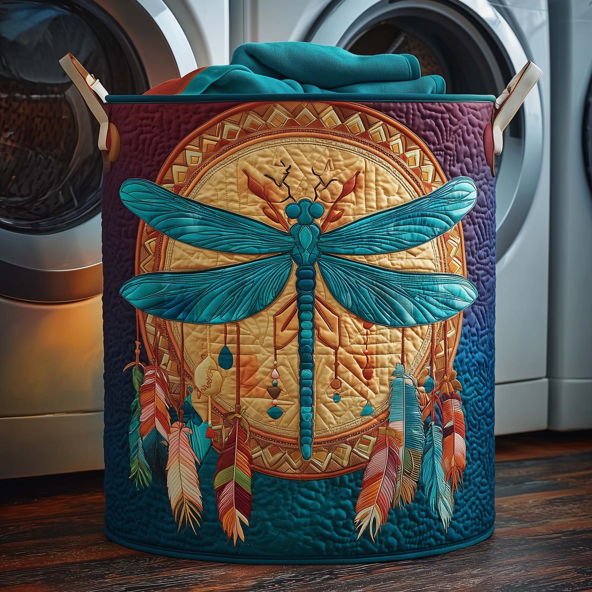 Moonlight Catcher Quilted Laundry Basket GFTOYC1456