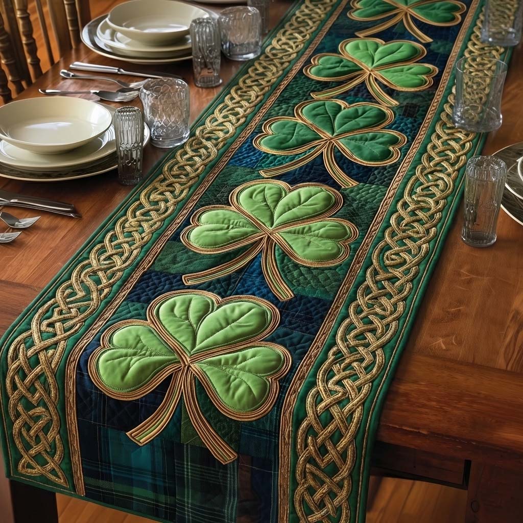 Emerald Blessing Quilted Table Runner GFTOYC2904