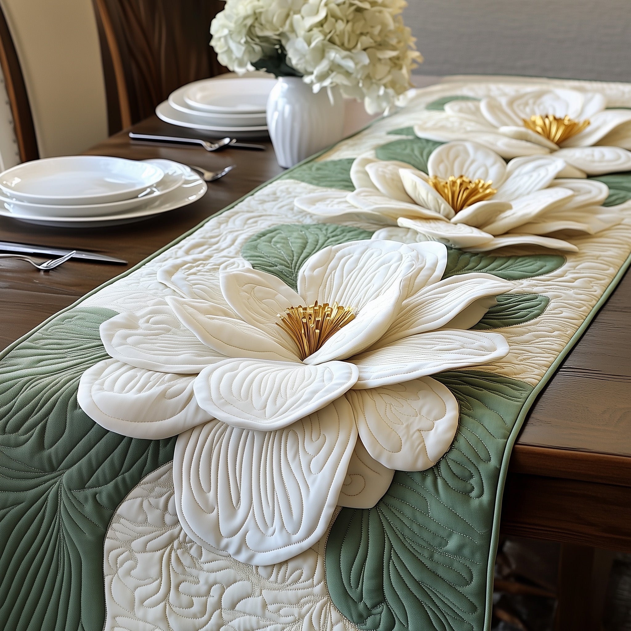 Magnolia Quilted Table Runner GFTOYC958