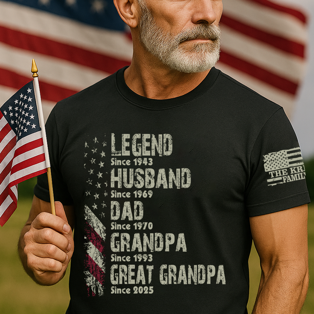 Personalized Legend Husband Dad Papa Shirt – Custom Years Gift for Dad & Grandpa