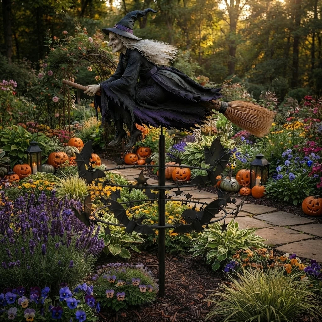 🧙‍♀️ The Enchanted Witch Garden Wind Spinner